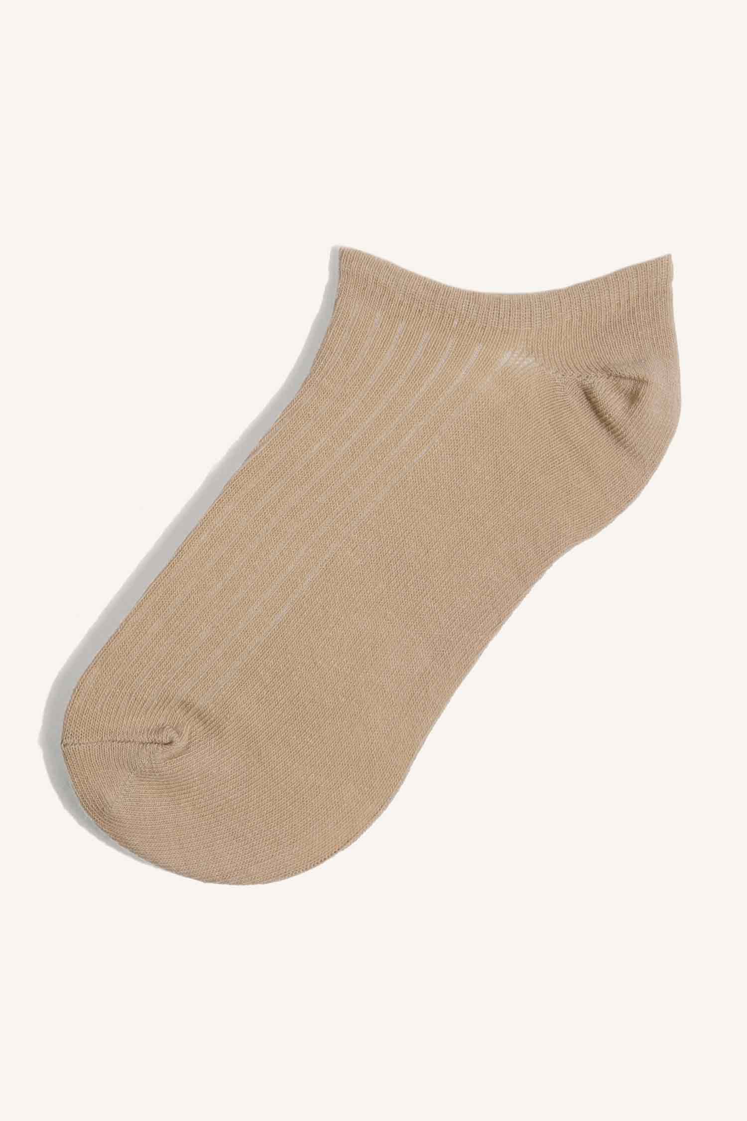 DeFacto Kadın Çiçekli Görünmez 7'li Pamuklu Sneaker Çorap görsel 6