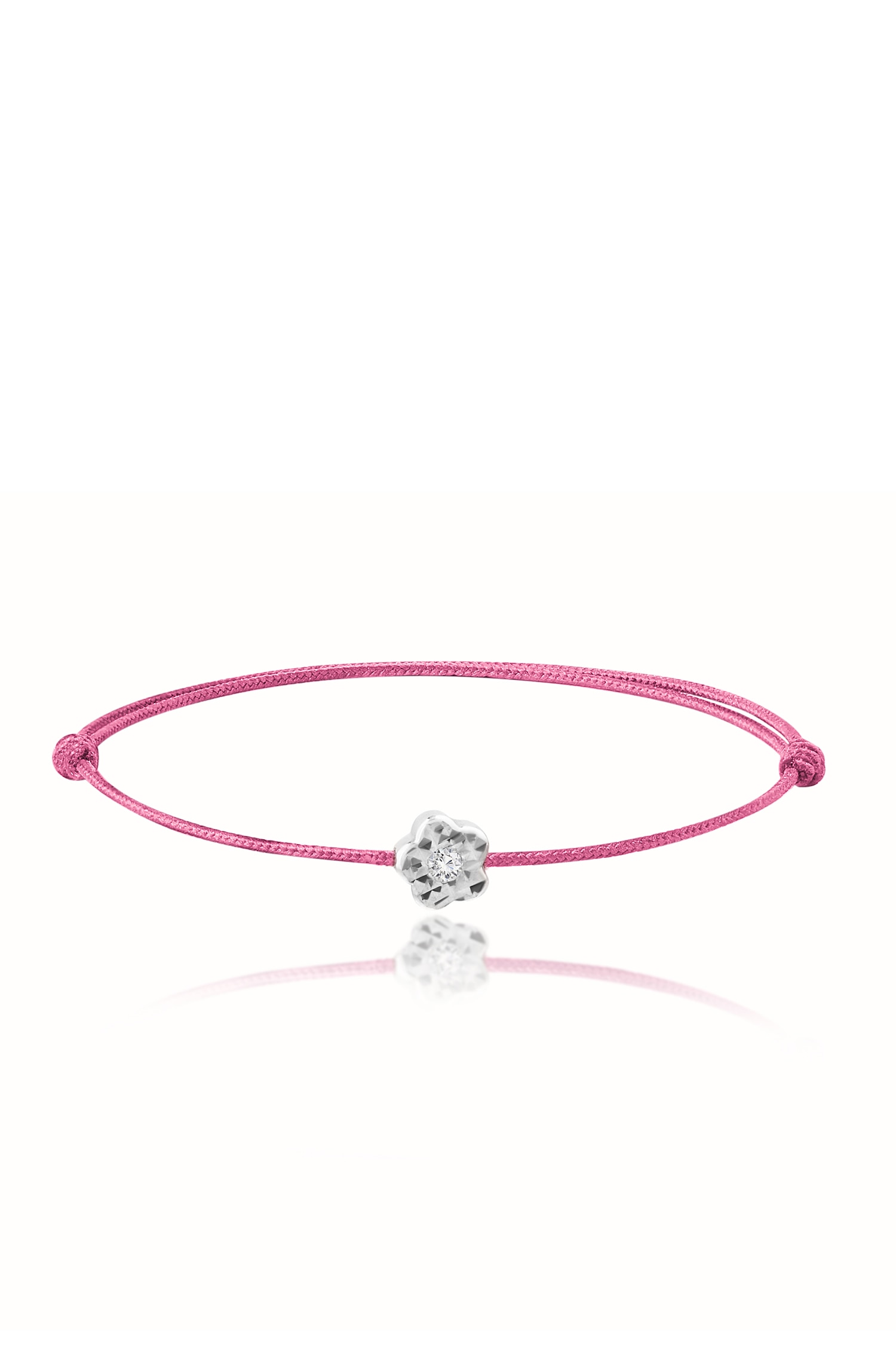 DeFacto 0,03 Karat Pembe İpli Pırlanta Bileklik görsel 3