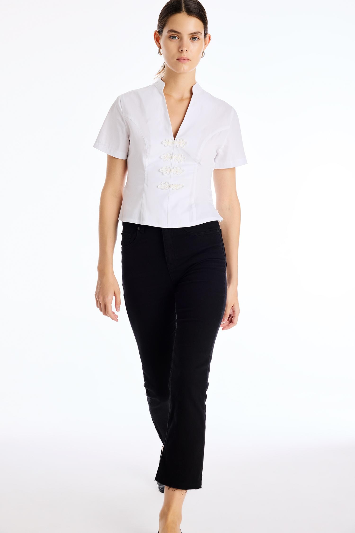 DeFacto Pamuklu Straight Fit Pantolon görsel 4