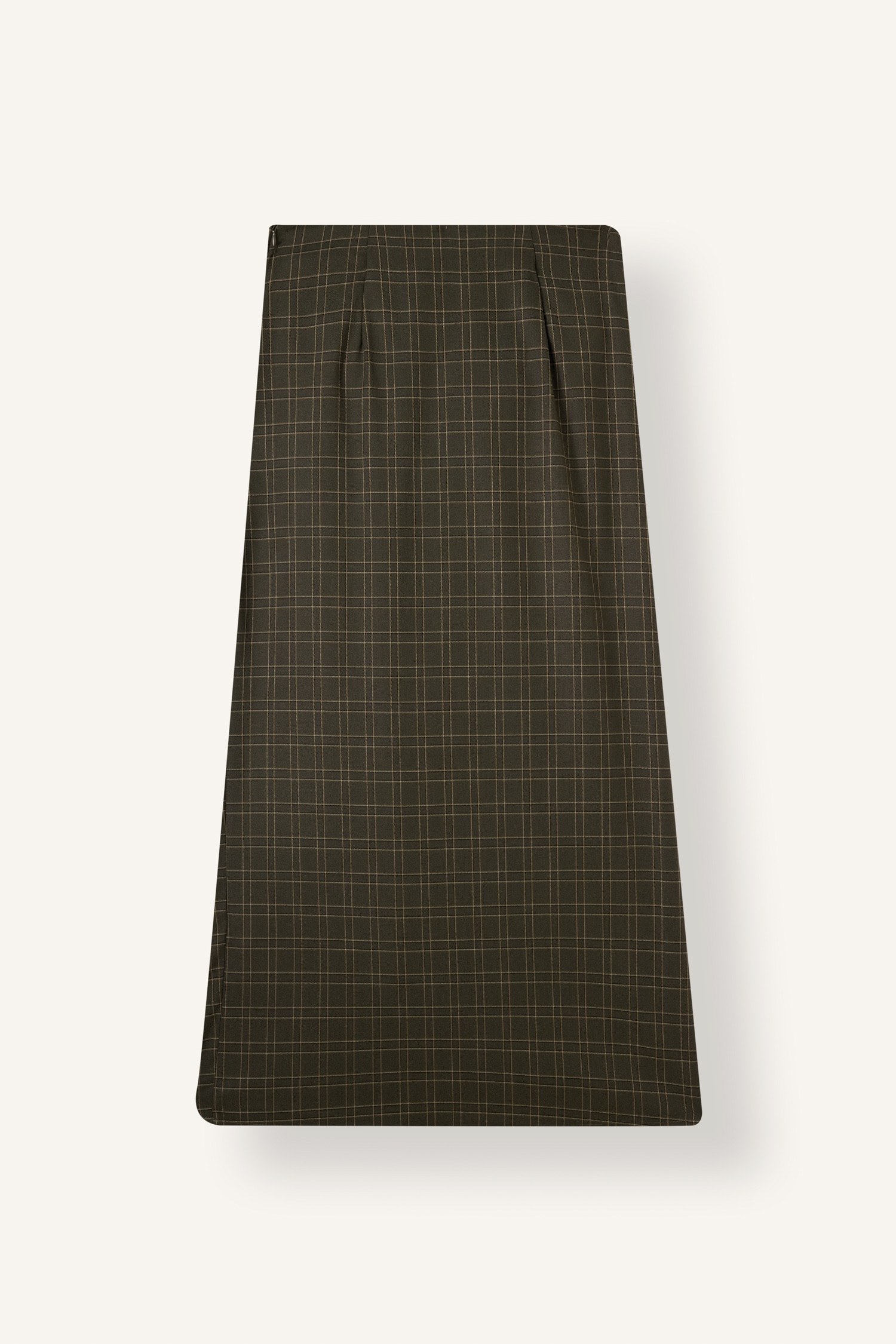 DeFacto Regular Fit Drape Detaylı Kareli Etek görsel 2