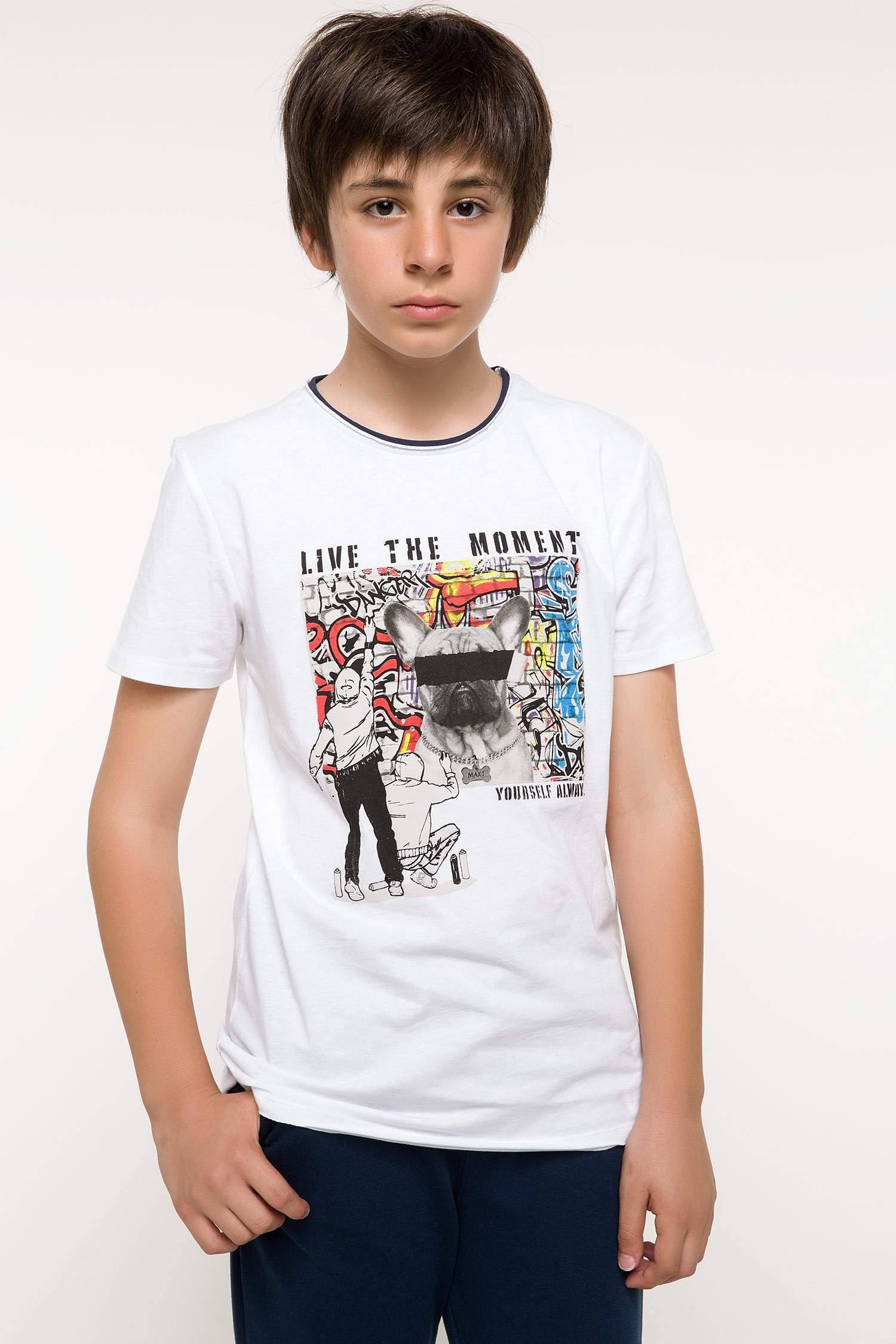 Defacto Erkek Çocuk Baskılı T-shirt. 1