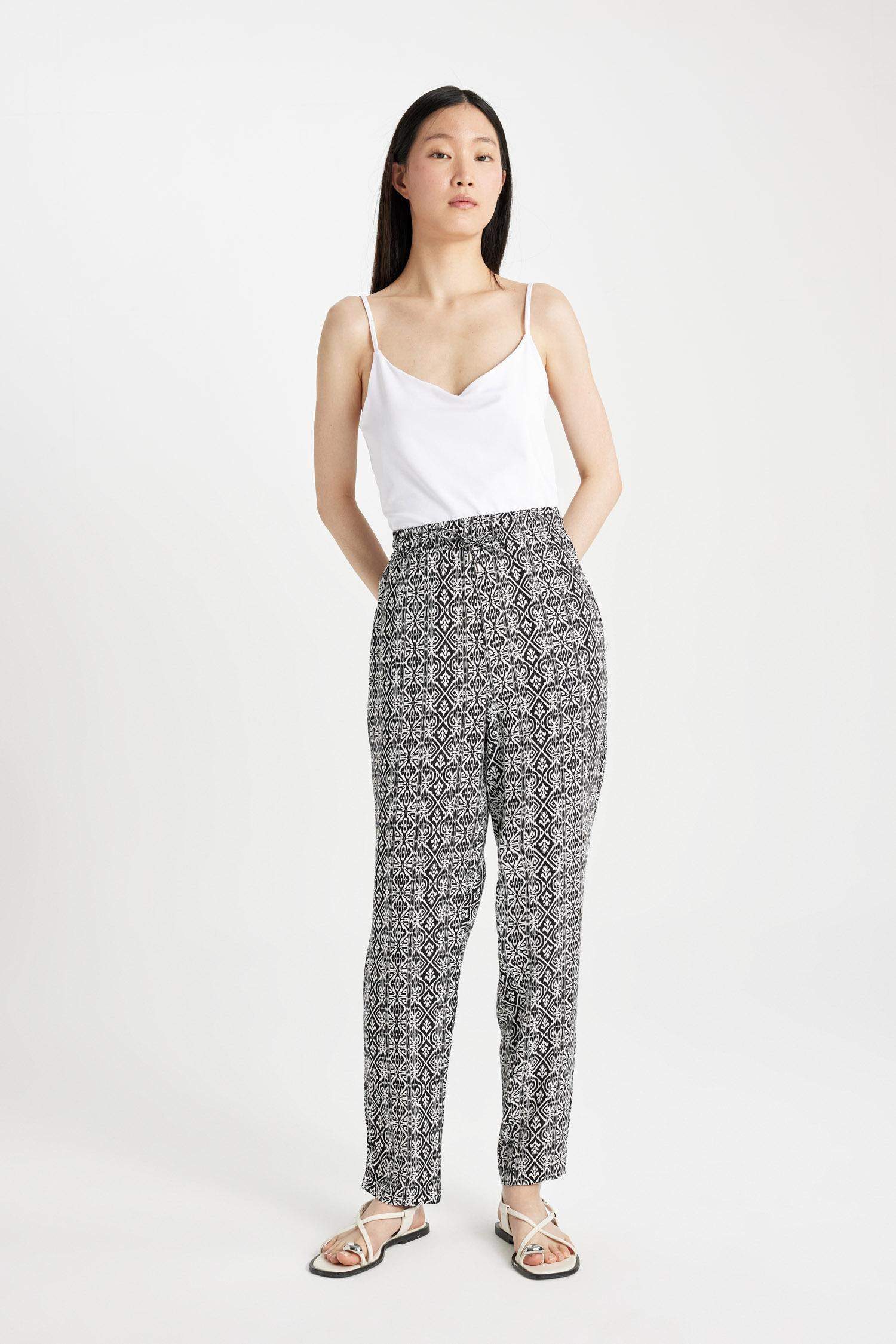 Harem With Pockets Viscose Trousers