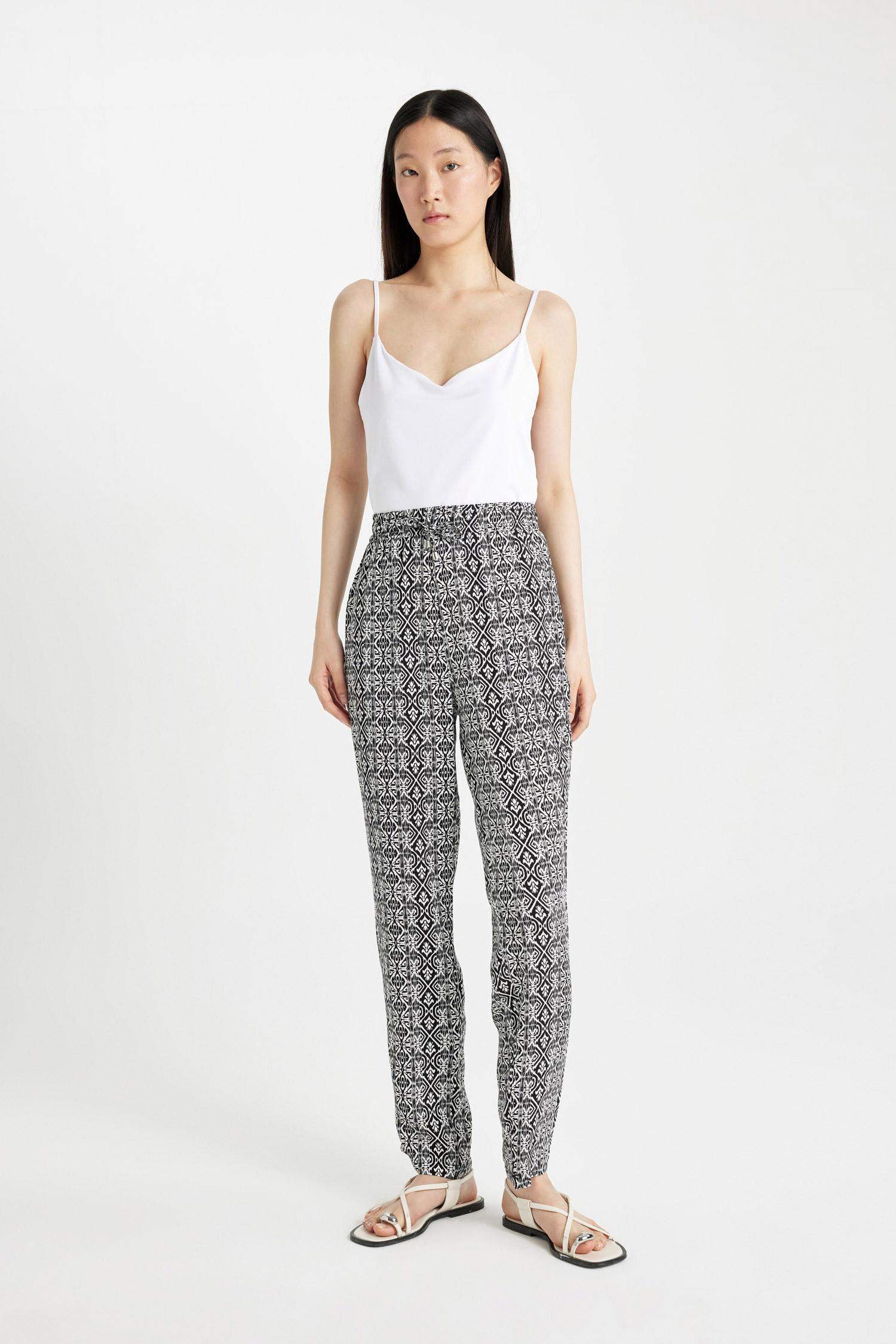 Harem With Pockets Viscose Trousers