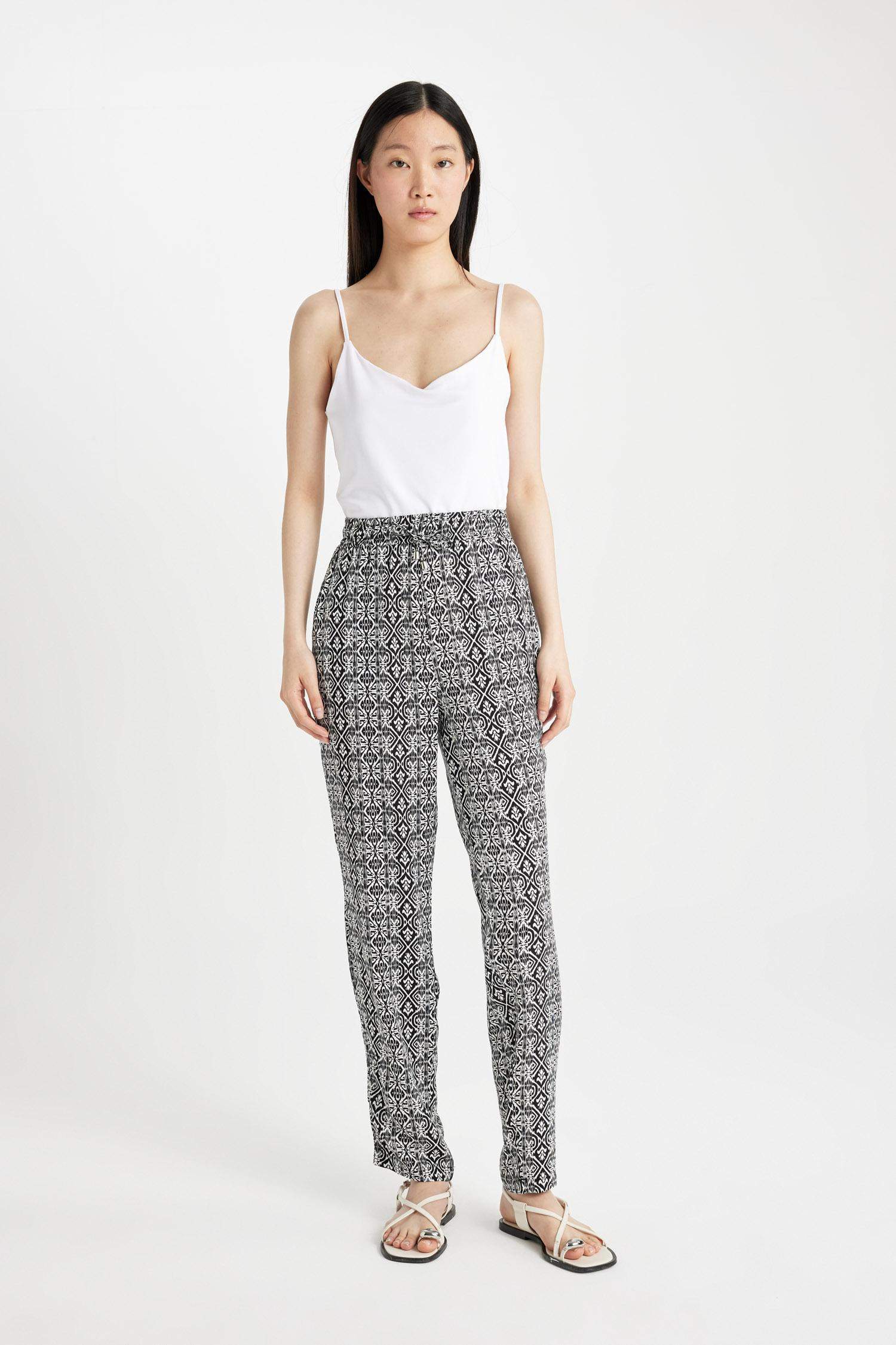 Harem With Pockets Viscose Trousers