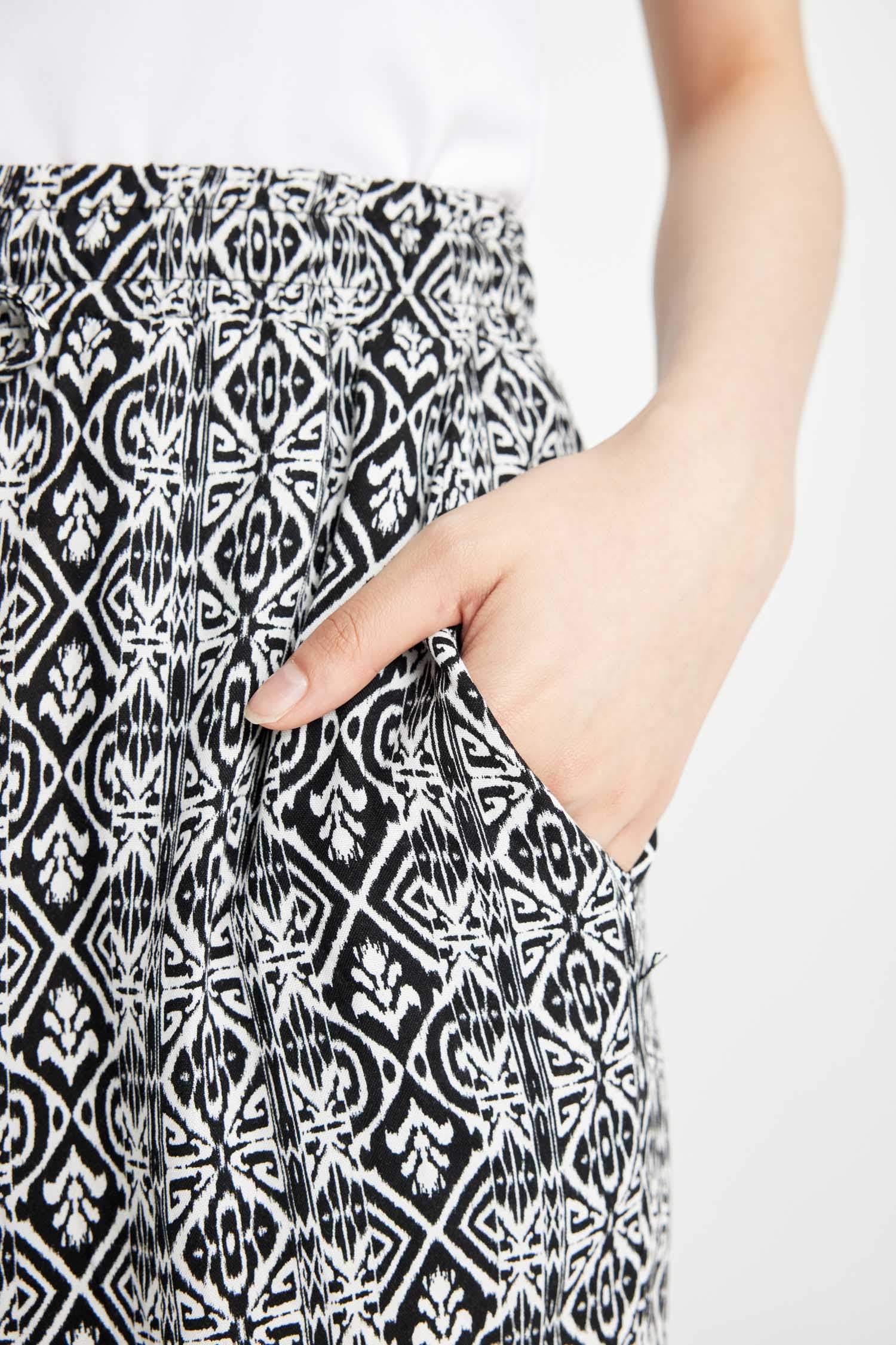 Harem With Pockets Viscose Trousers