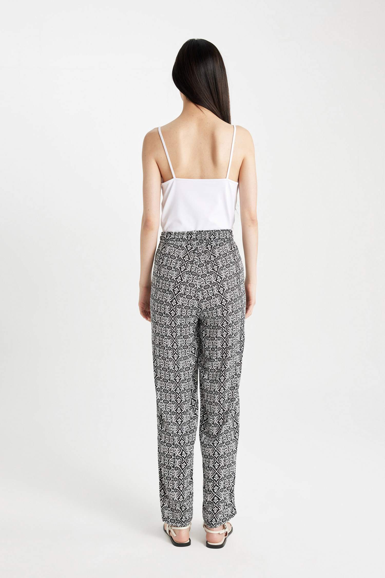 Harem With Pockets Viscose Trousers