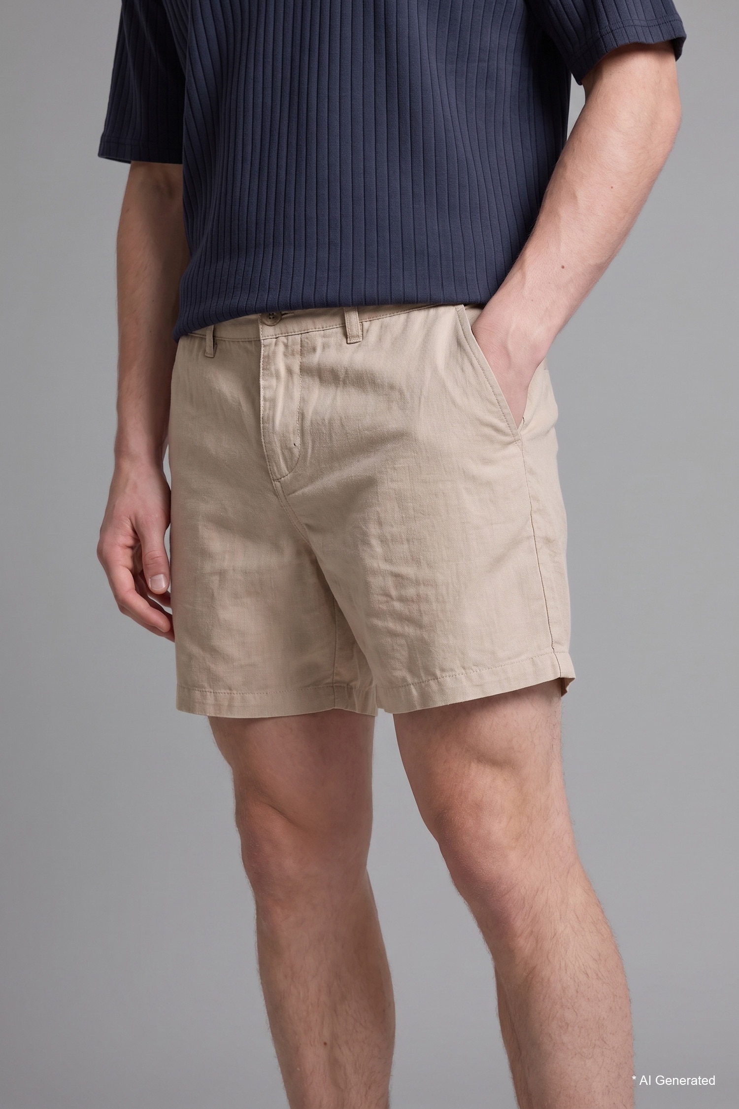 DeFacto %100 Pamuk Relaxed Fit Bermuda Şort görsel 5