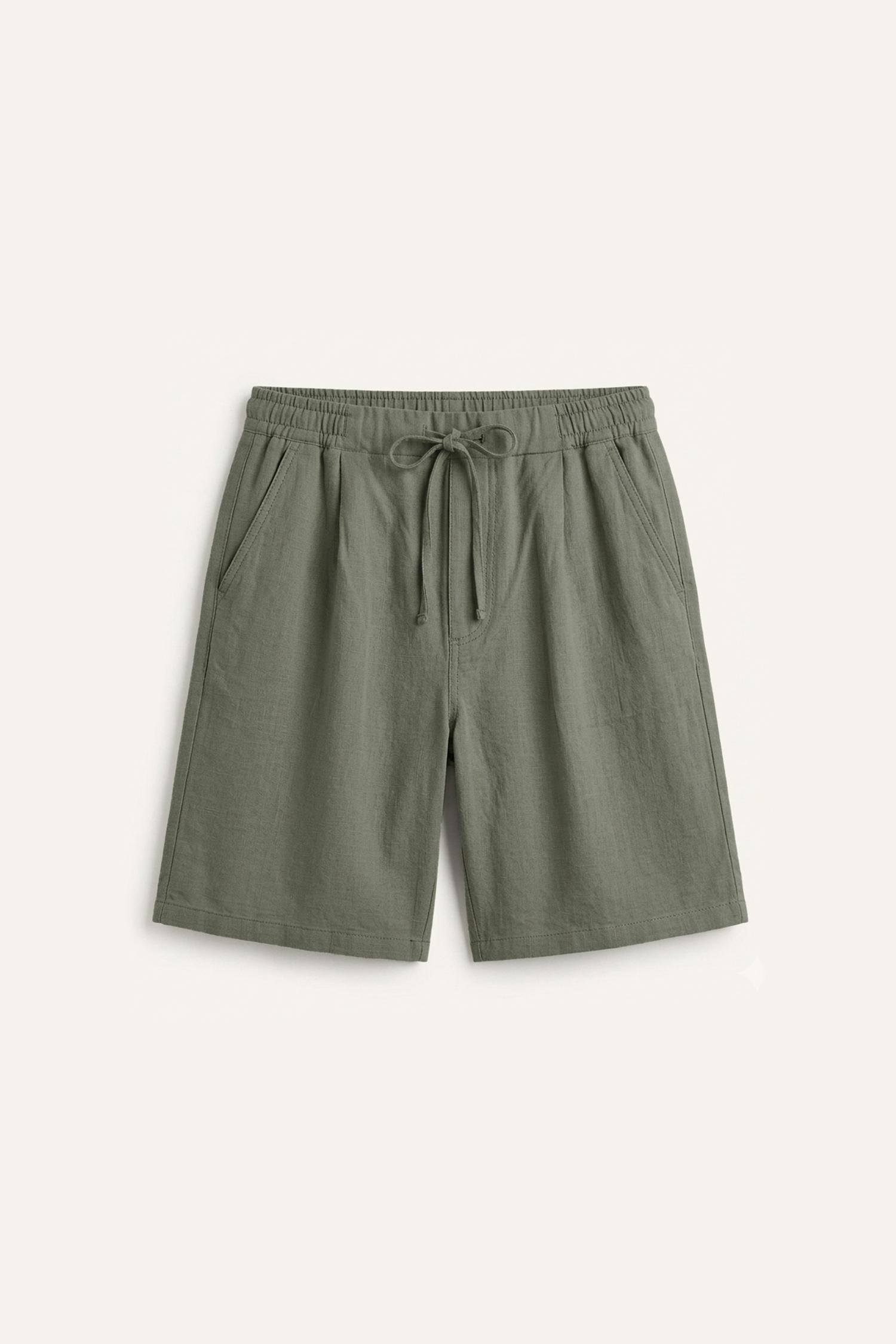 DeFacto %100 Pamuk Relaxed Fit Bermuda Şort görsel 6