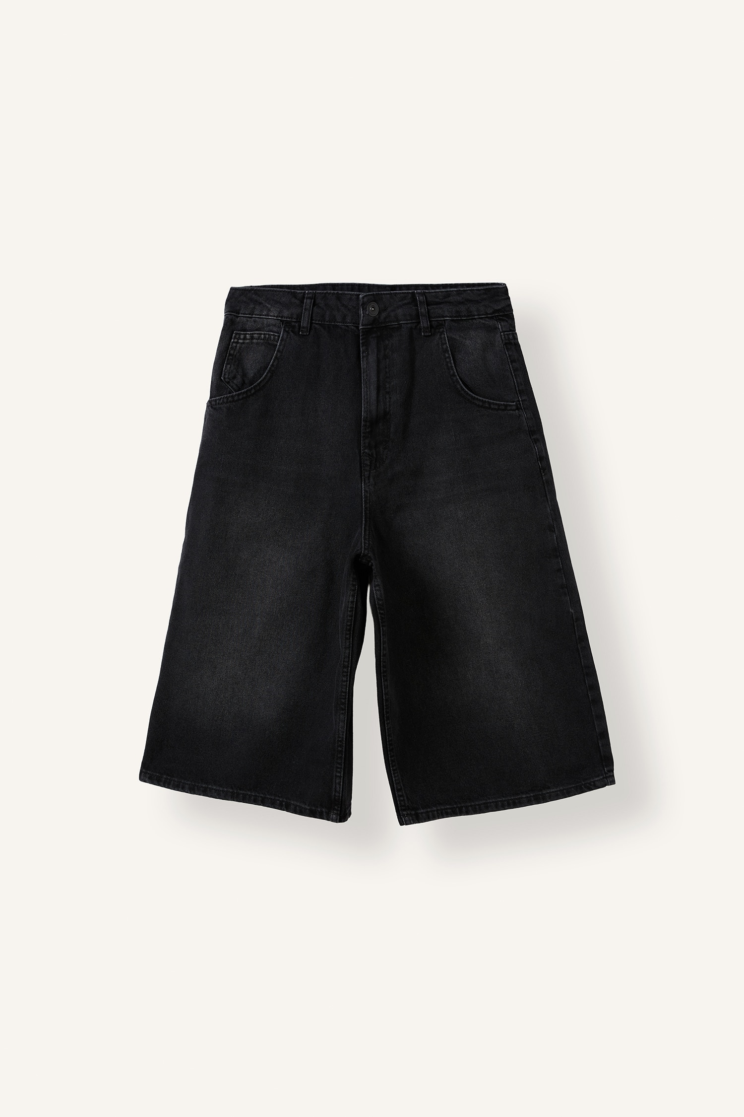 DeFacto %100 Pamuk Süper Baggy Fit Bermuda Şort görsel 6