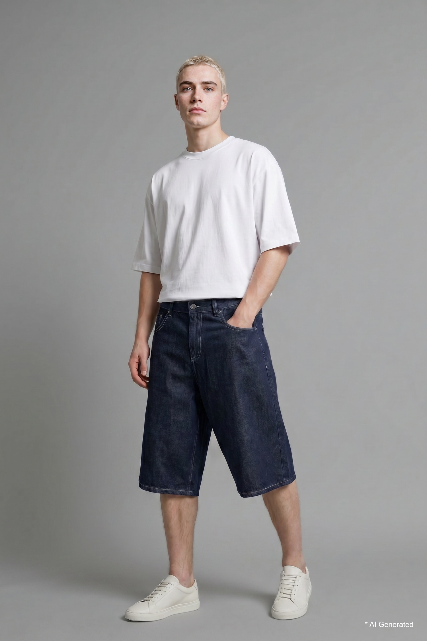 DeFacto %100 Pamuk Baggy Fit Bermuda Şort