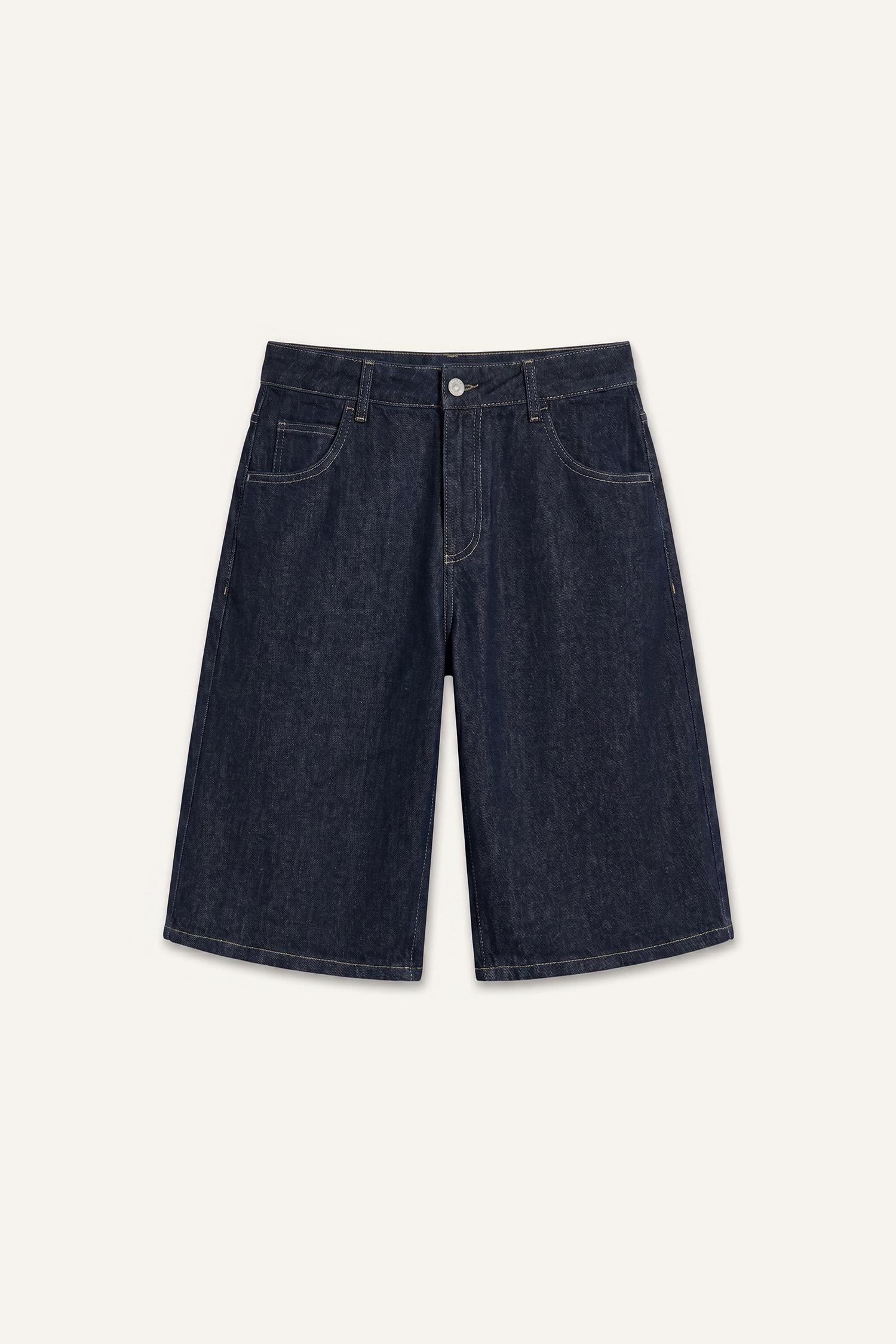 DeFacto %100 Pamuk Baggy Fit Bermuda Şort görsel 6
