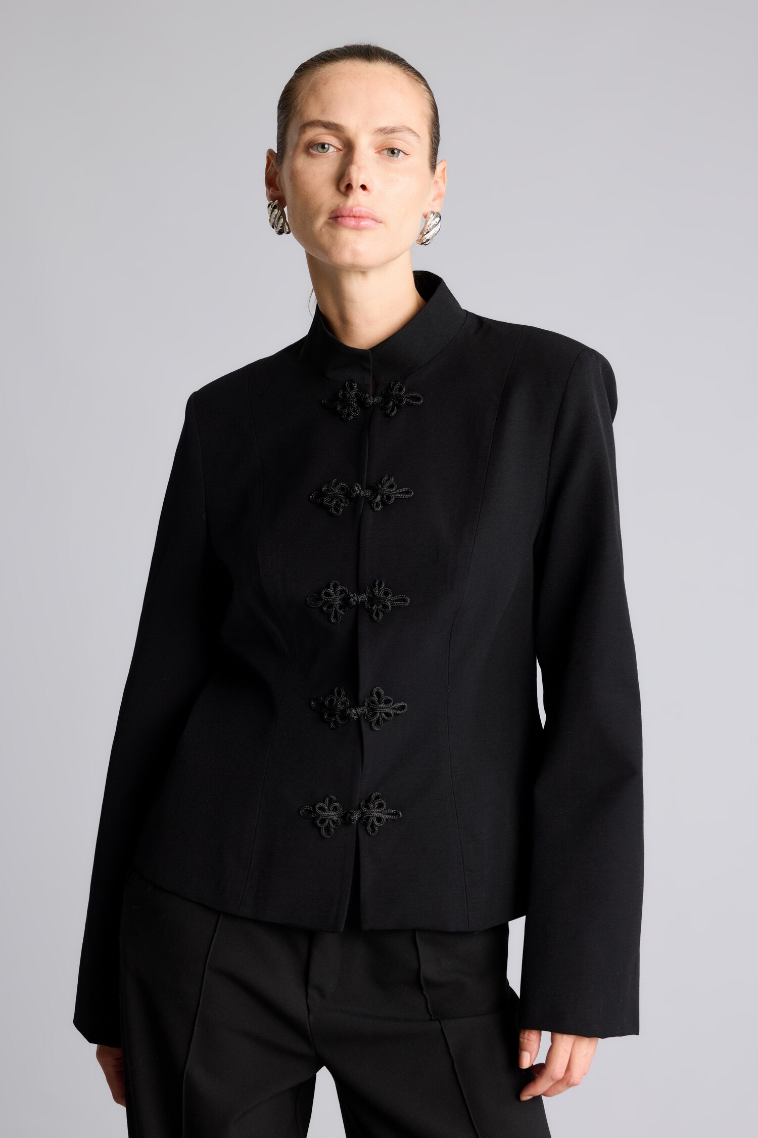 DeFacto Regular Fıt Desenli Düğmeli Blazer Ceket görsel 6