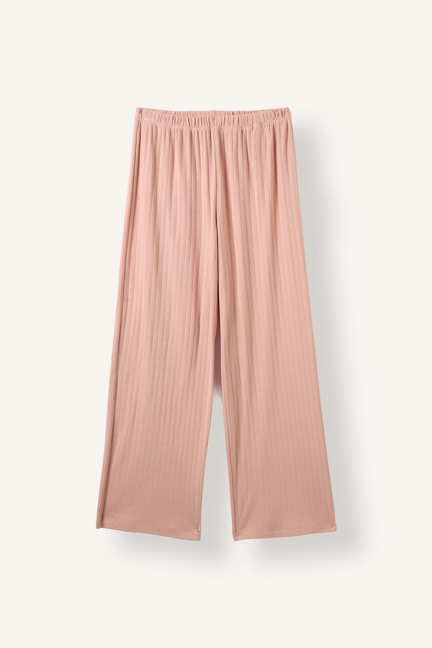 DeFacto %100 Pamuk Fitilli Dantelli Pijama Takımı görsel 8