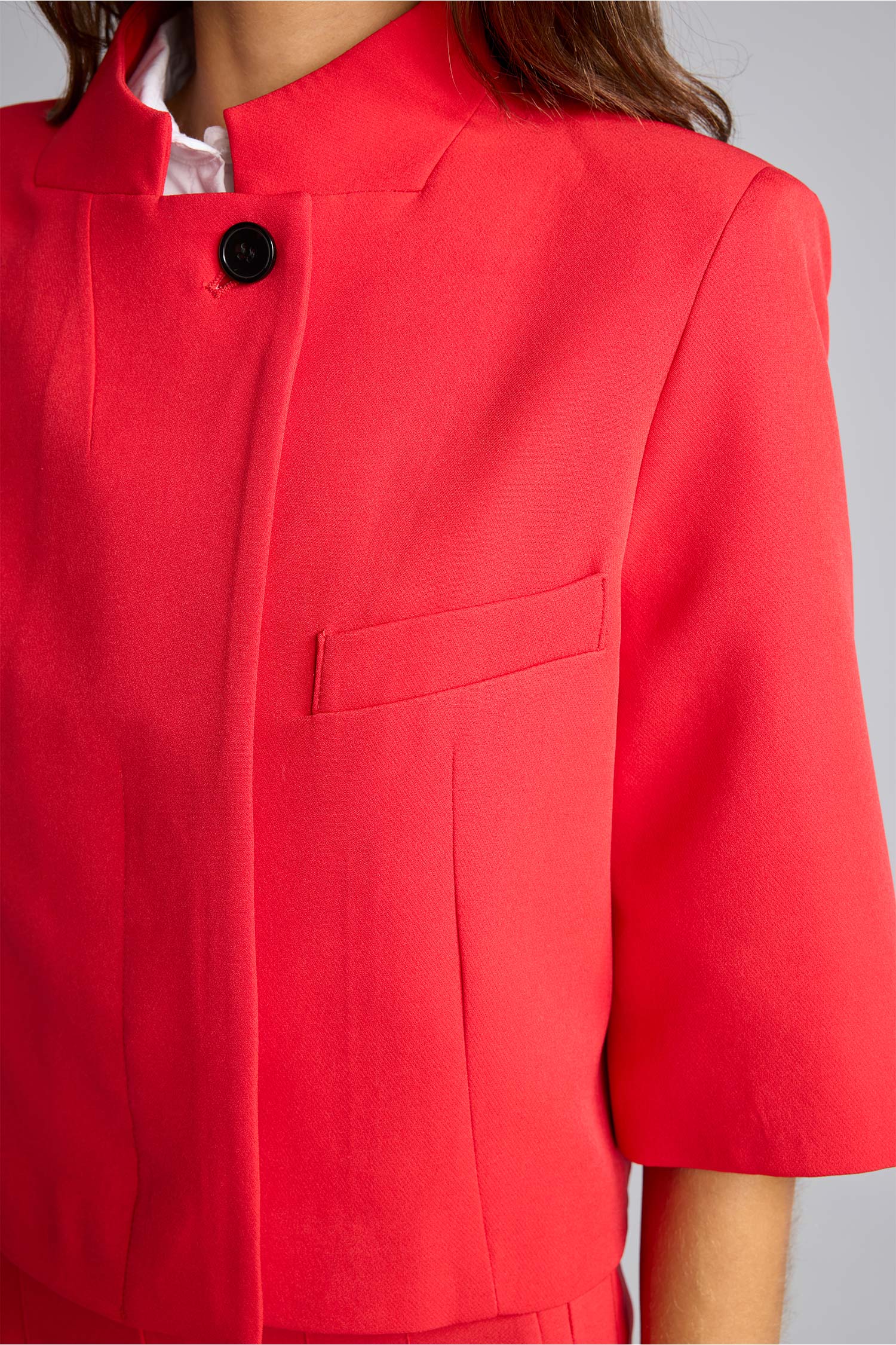 DeFacto Cropped Fit Dik Yaka Ceket görsel 6