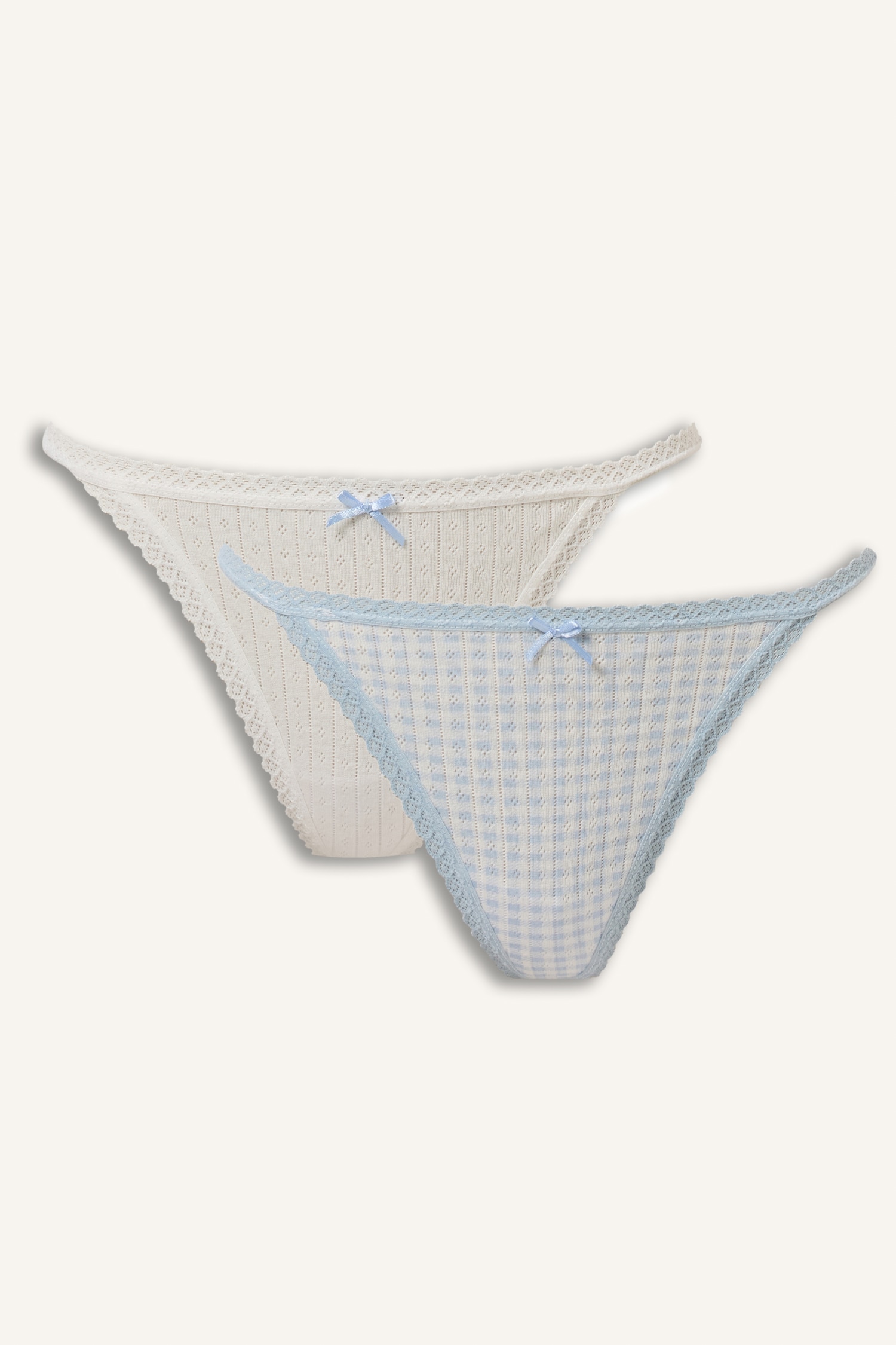 DeFacto Fiyonk ve Dantel Detaylı 2'li Slip