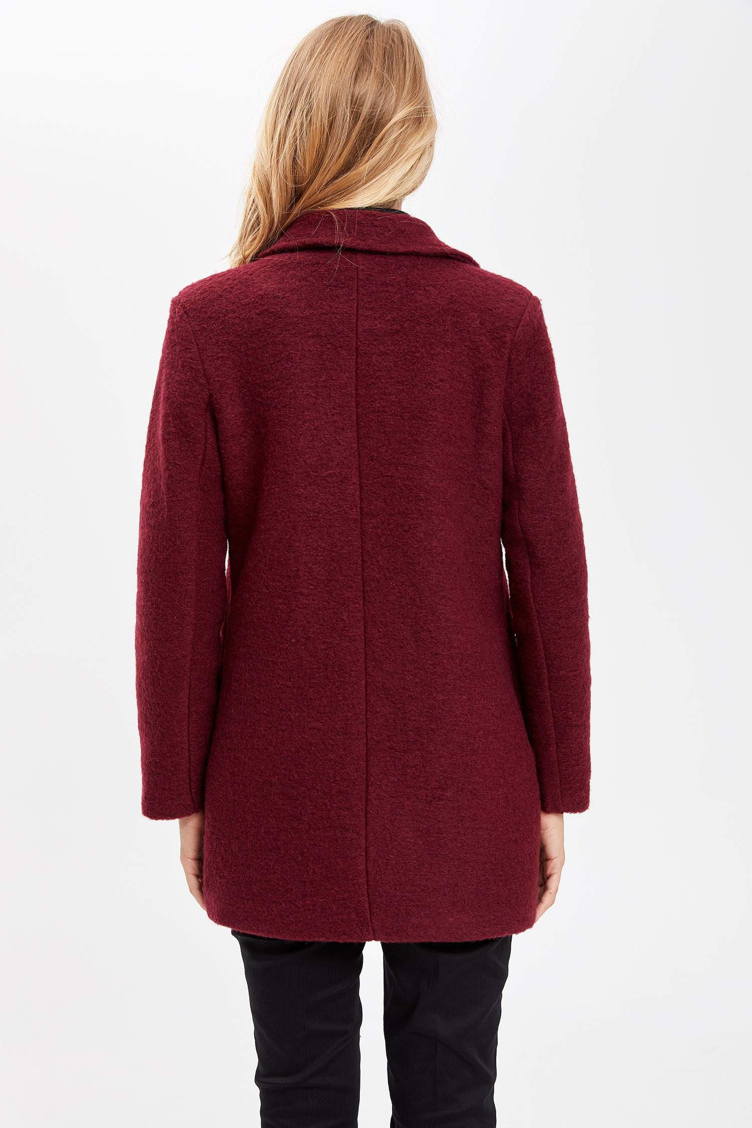 Defacto Yün Karışımlı Trend Kaban. 4