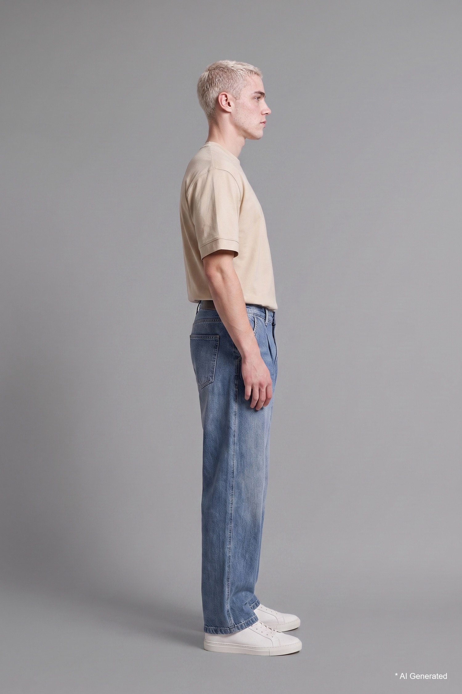 DeFacto %100 Pamuk Yüksek Bel Wide Leg Pantolon görsel 3