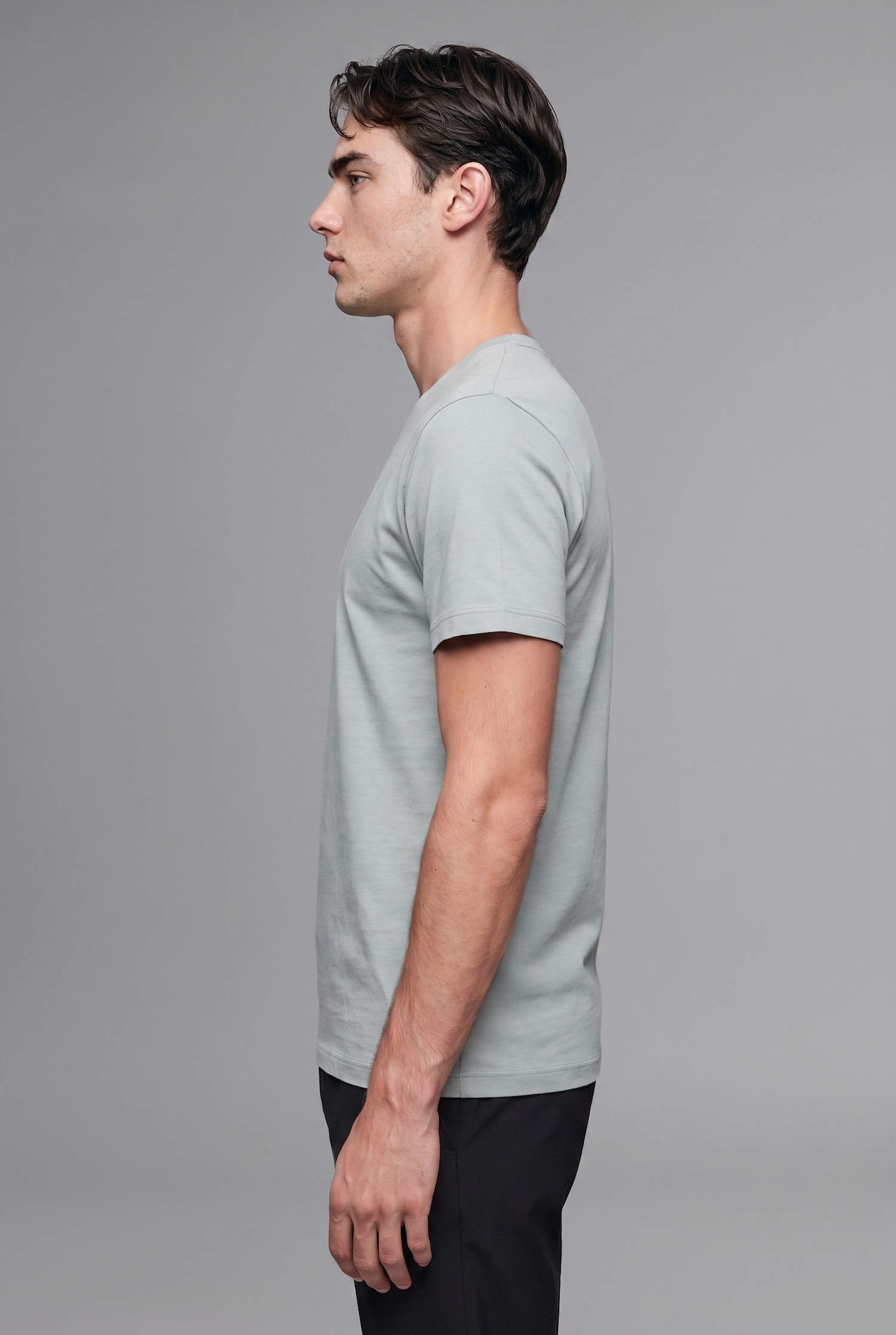 DeFacto Regular Fit Bisiklet Yaka Basic Tişört görsel 3