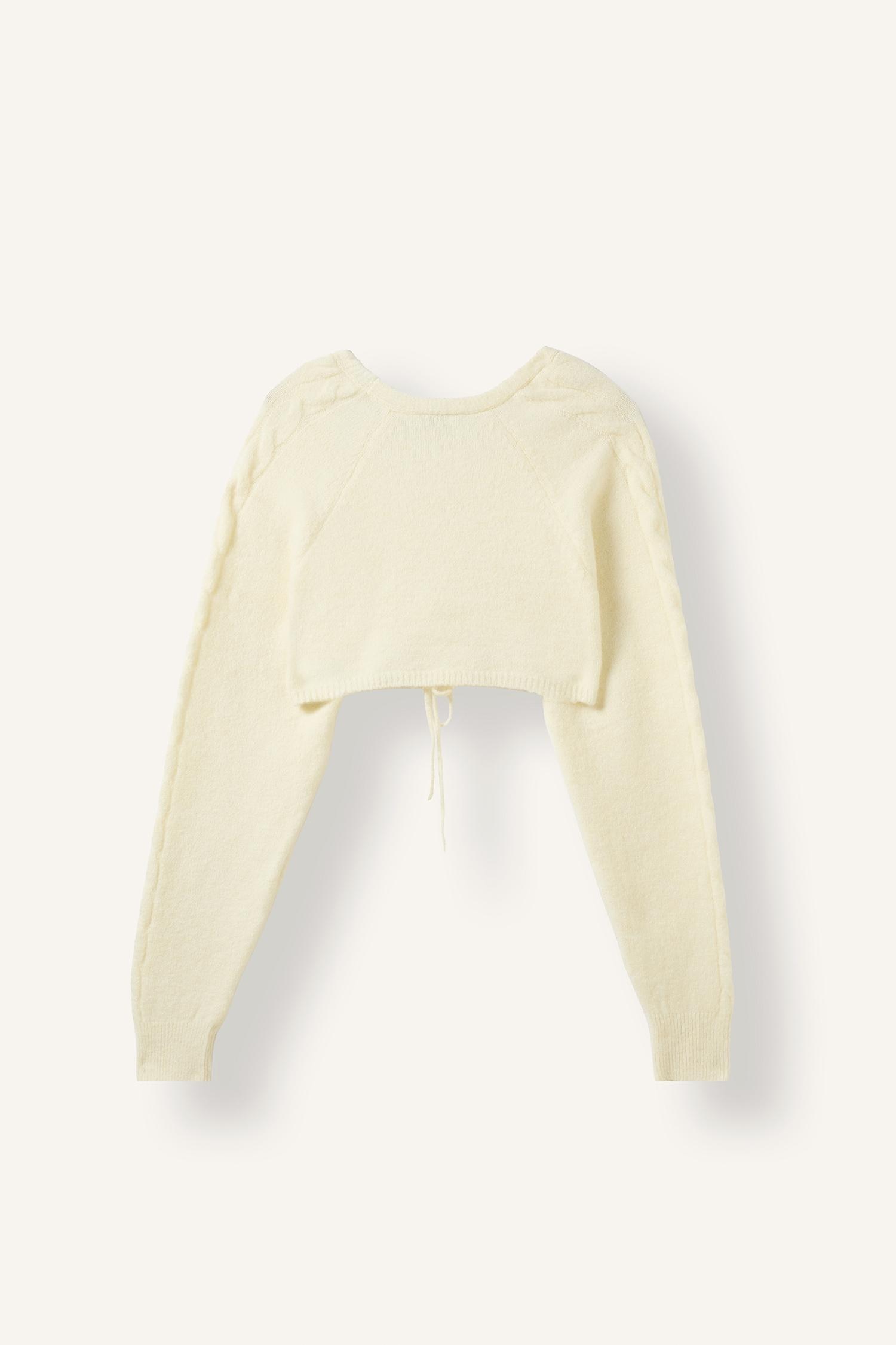 DeFacto Regular Fit Bağlamalı Crop Basic Hırka görsel 5