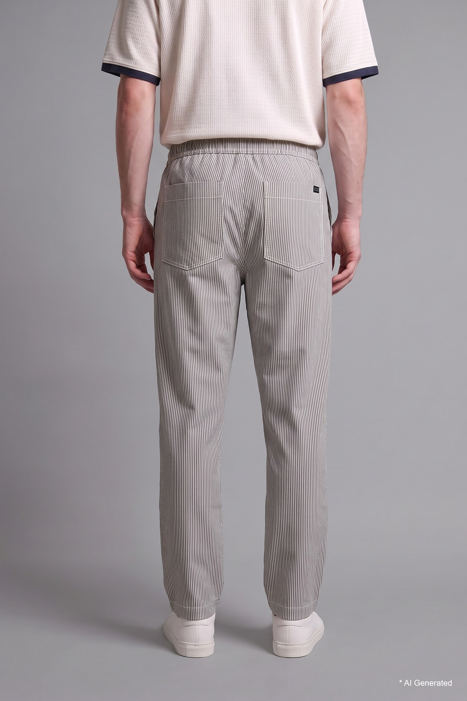 DeFacto Baggy Fit Çizgili Pantolon görsel 3
