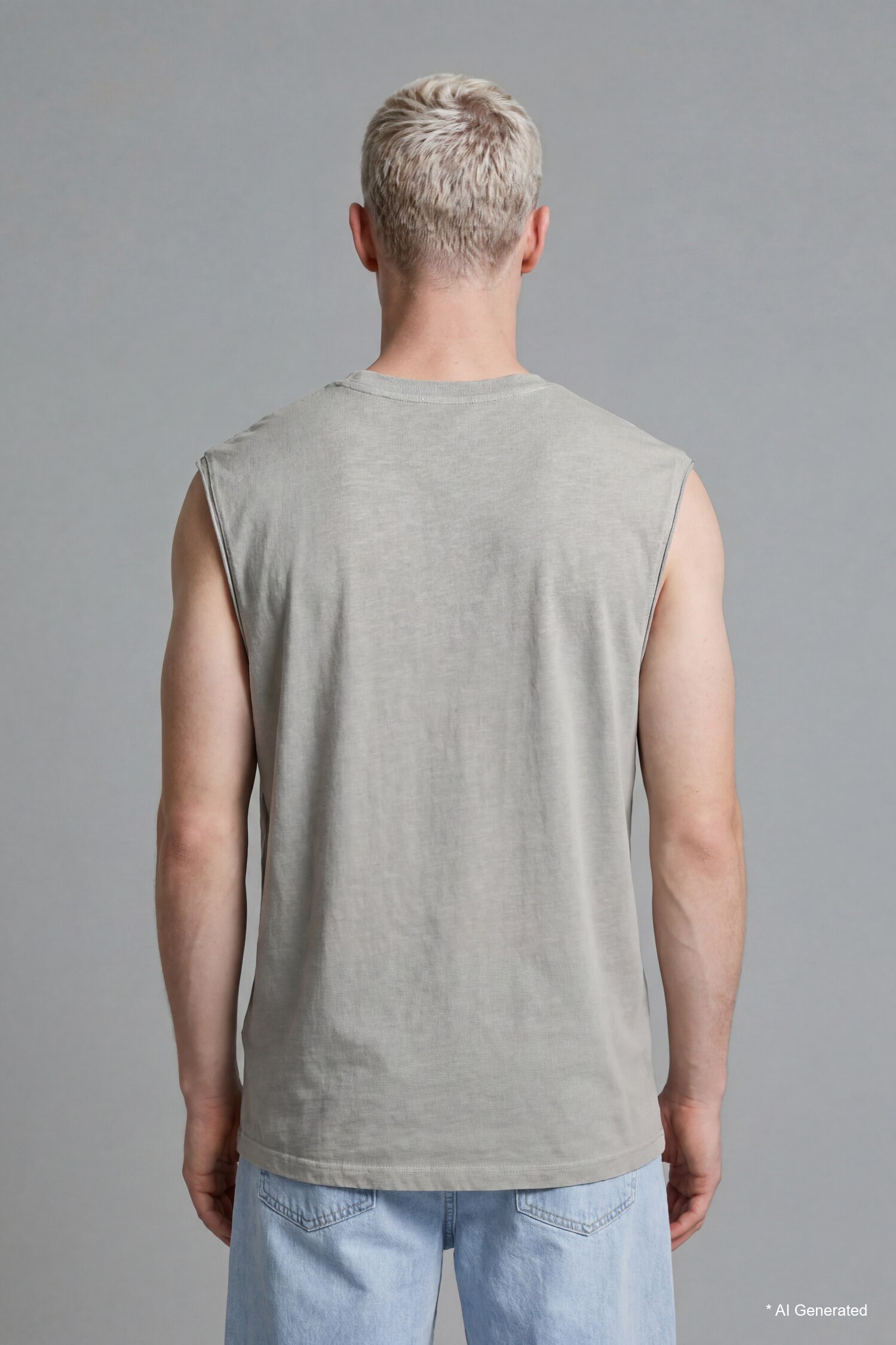 DeFacto %100 Pamuk Oversize Bisiklet Yaka Atlet görsel 4