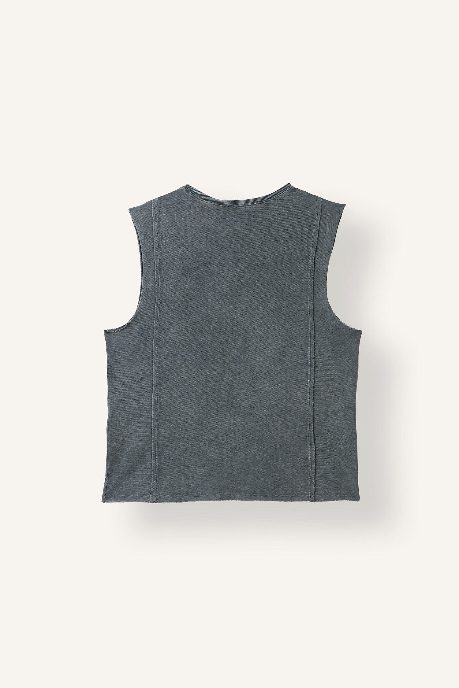 DeFacto %100 Pamuk Oversize Dikiş Detaylı Basic Atlet görsel 2