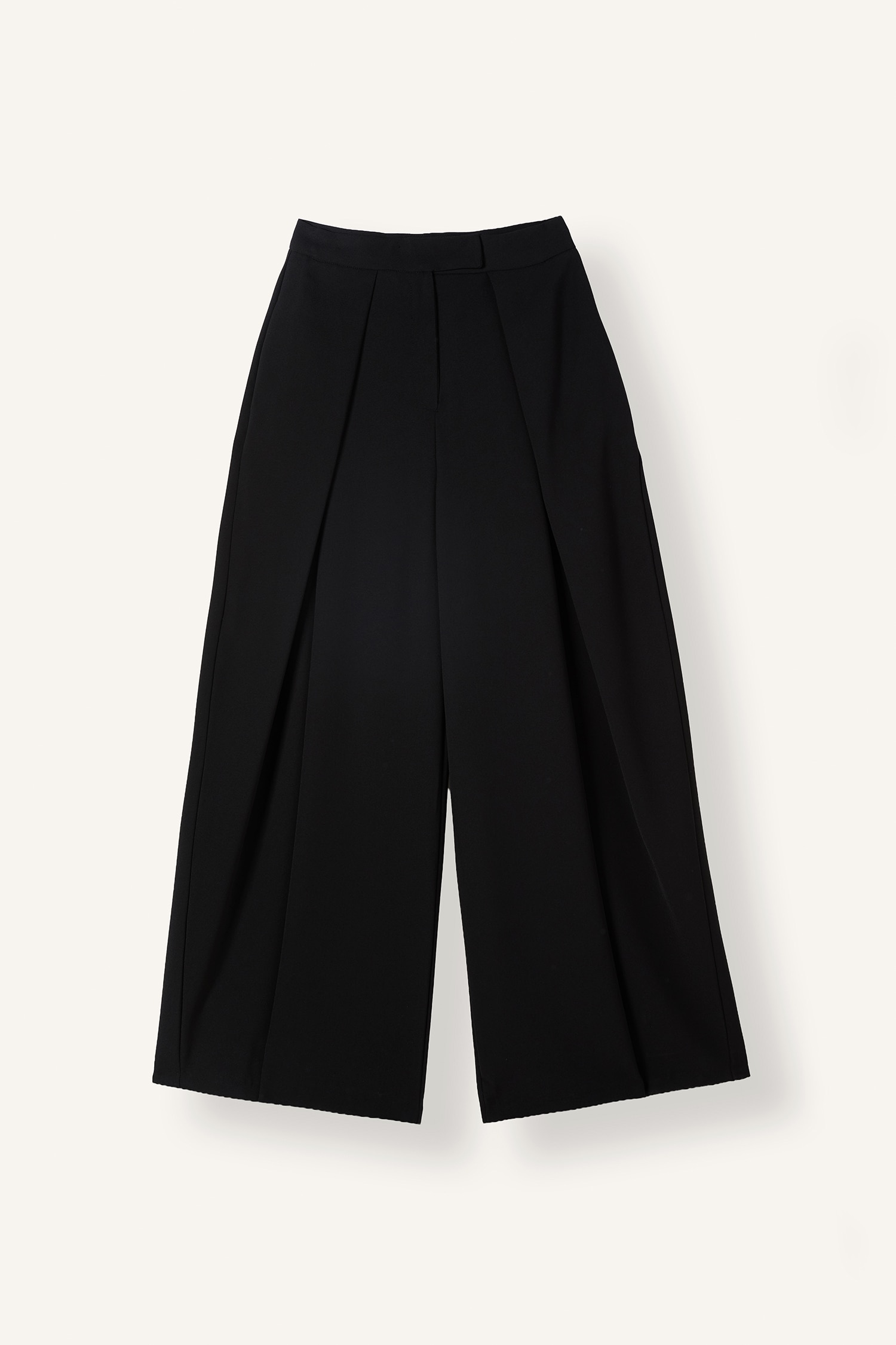 DeFacto Pileli Wide Leg Krep Pantolon görsel 6