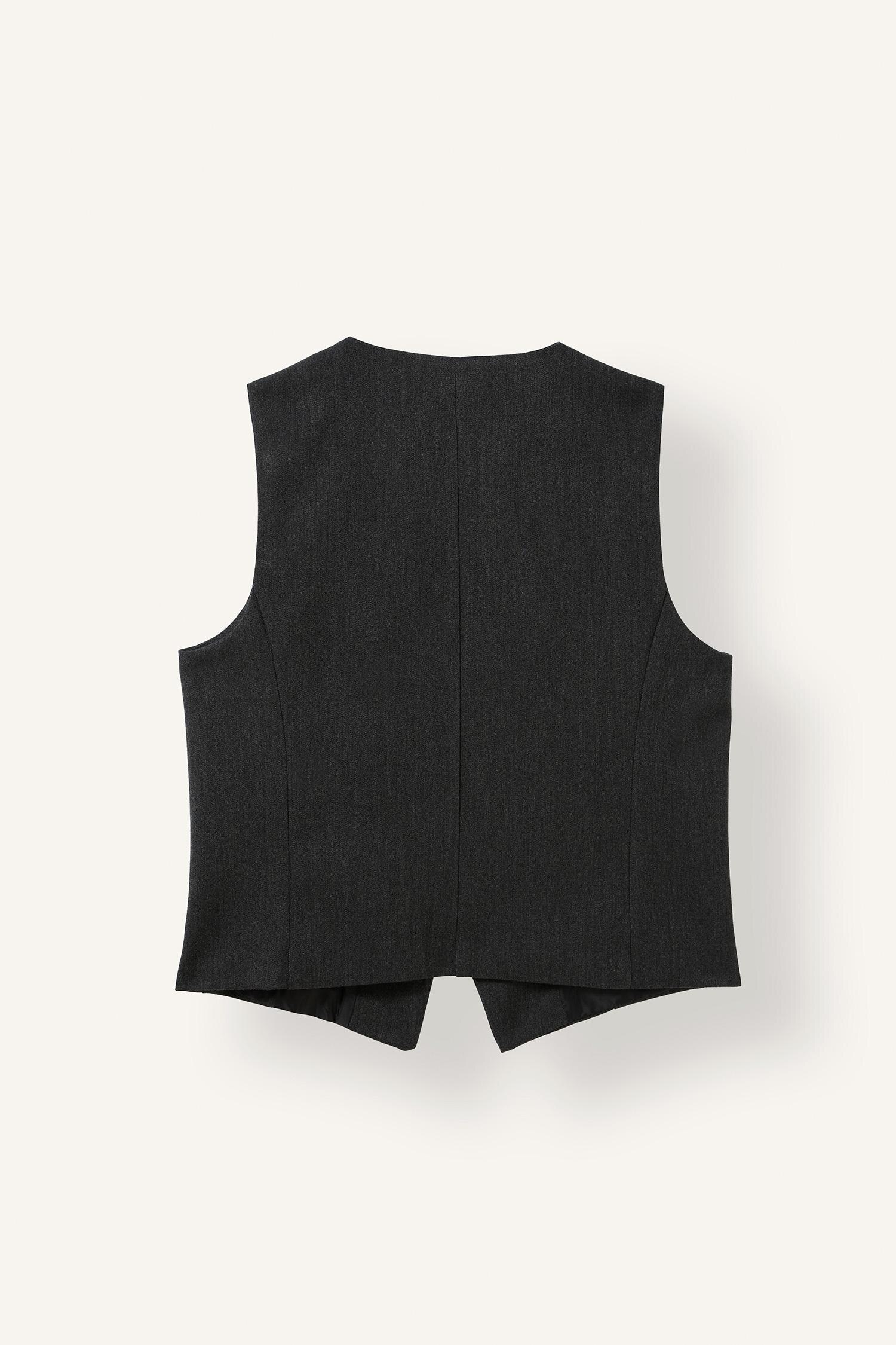 DeFacto Fitted Bisiklet Yaka Crop Yelek görsel 6