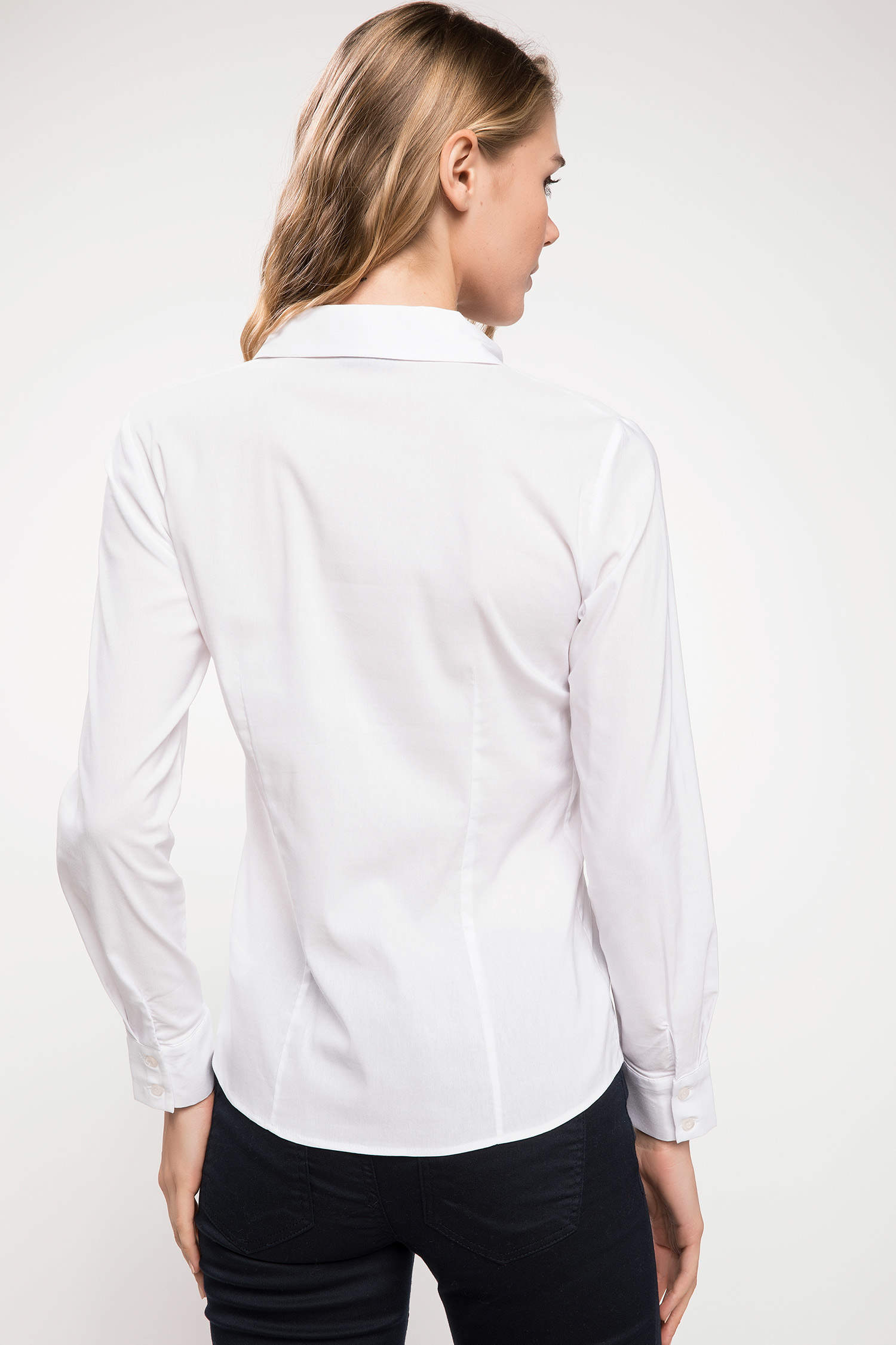 Defacto Basic Uzun Kollu Gömlek. 4