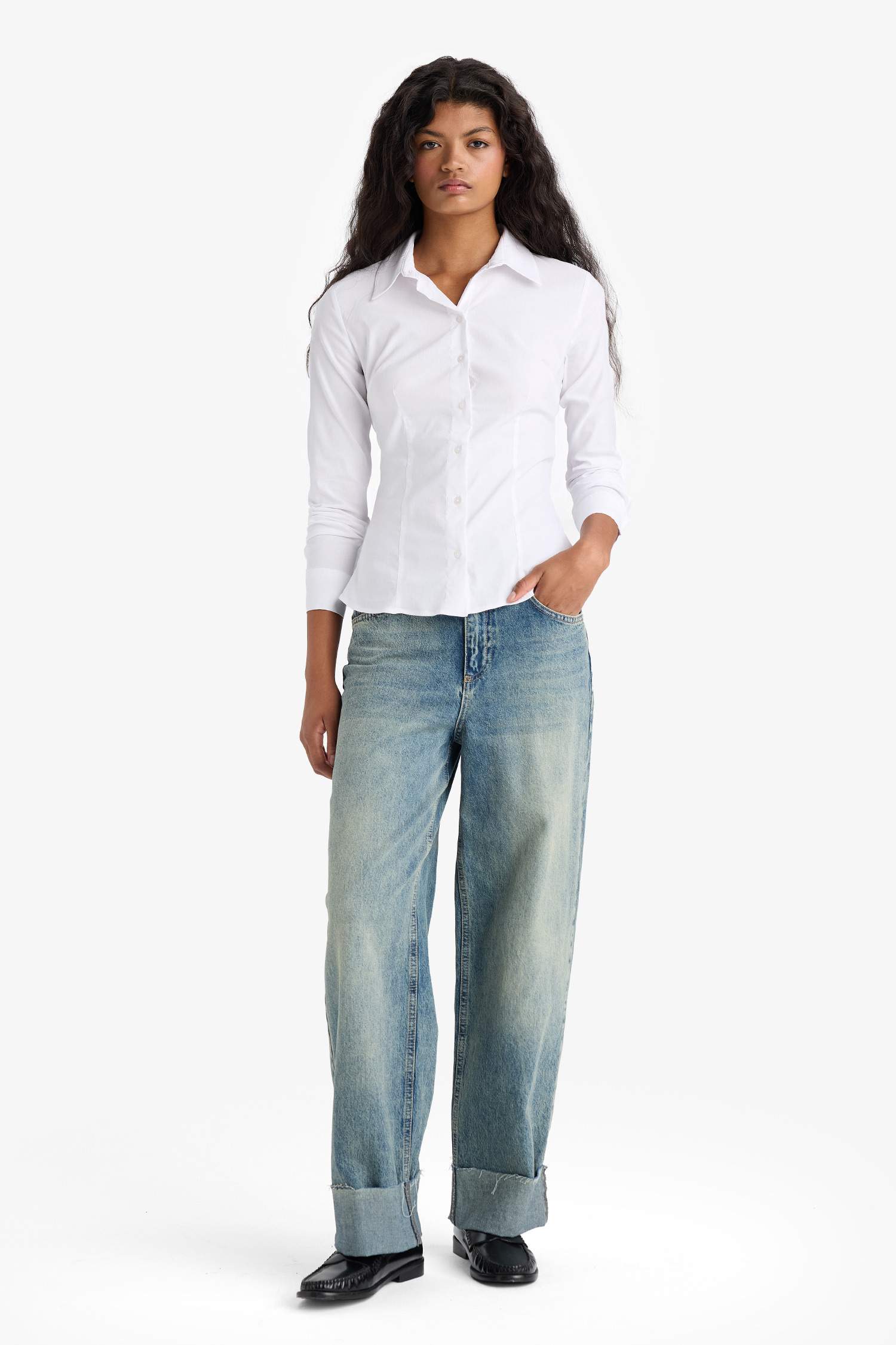 Regular Fit Bengalin Uzun Kollu Gömlek