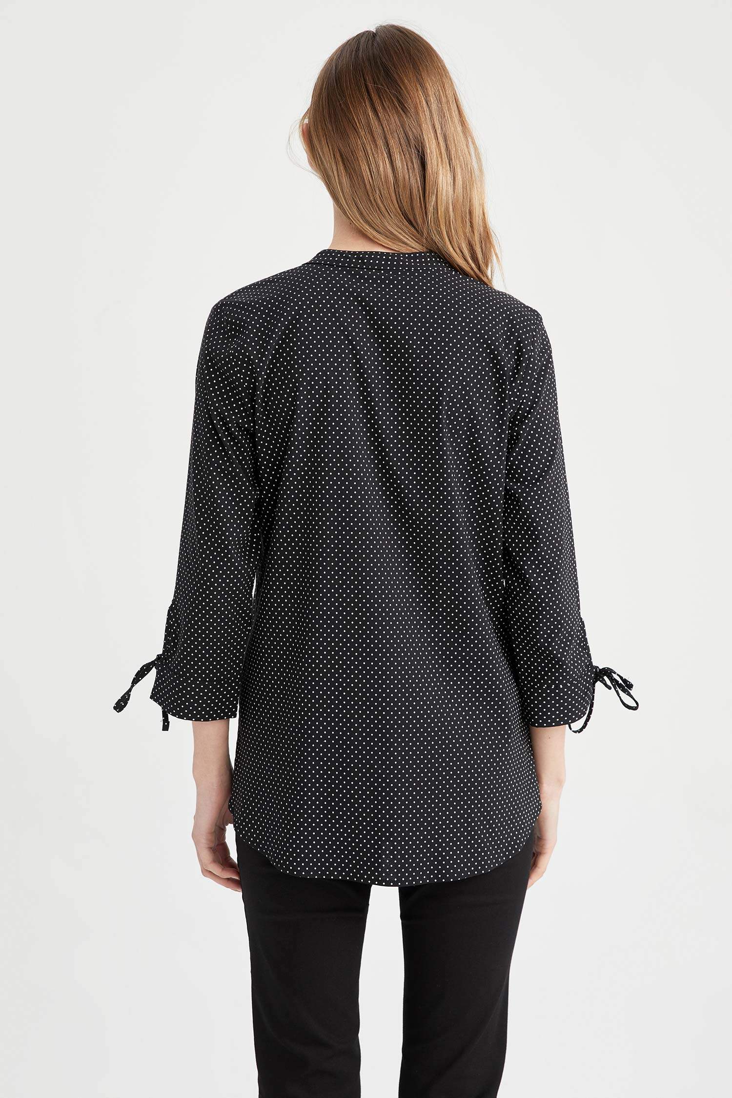 قميص مخصر بياخة مستديرة