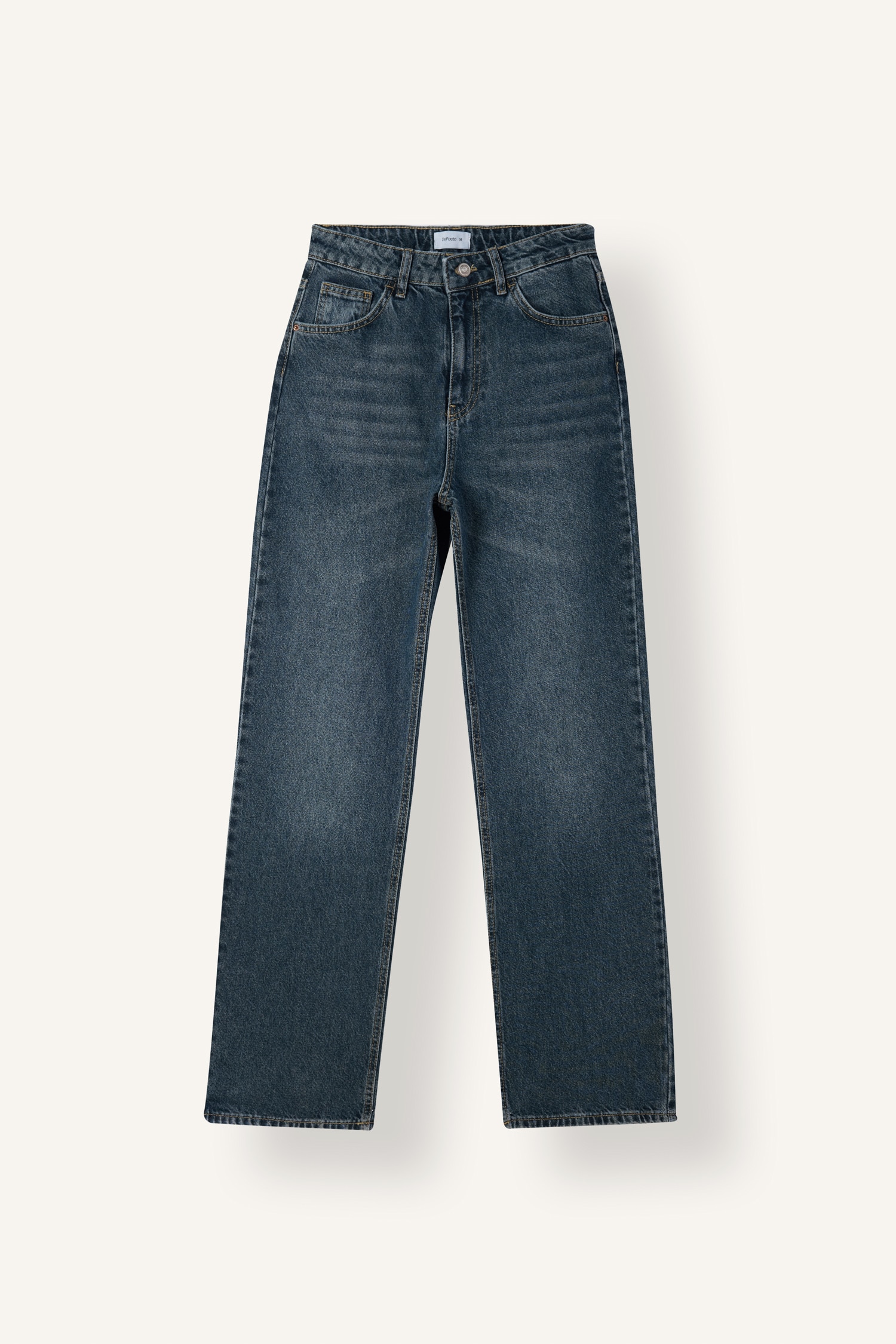 DeFacto Wide Leg Yüksek Bel Jean Pantolon