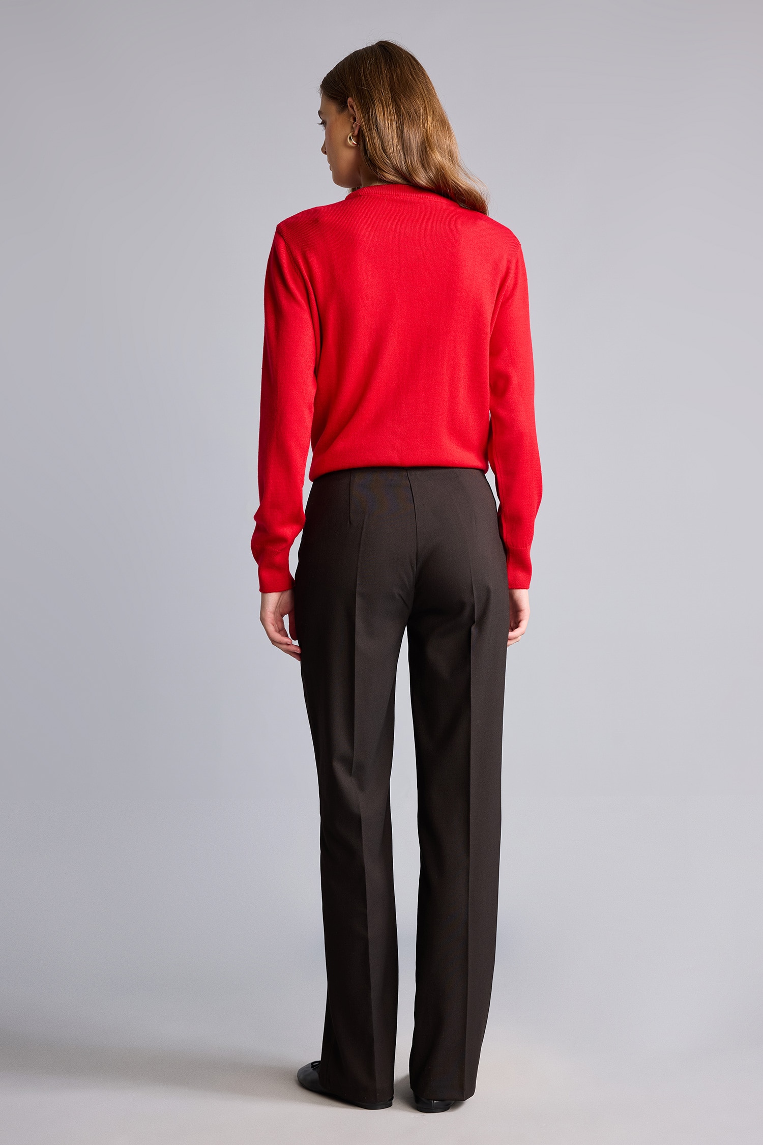 DeFacto Wide Leg Düz Paça Basıc Pantolon görsel 5