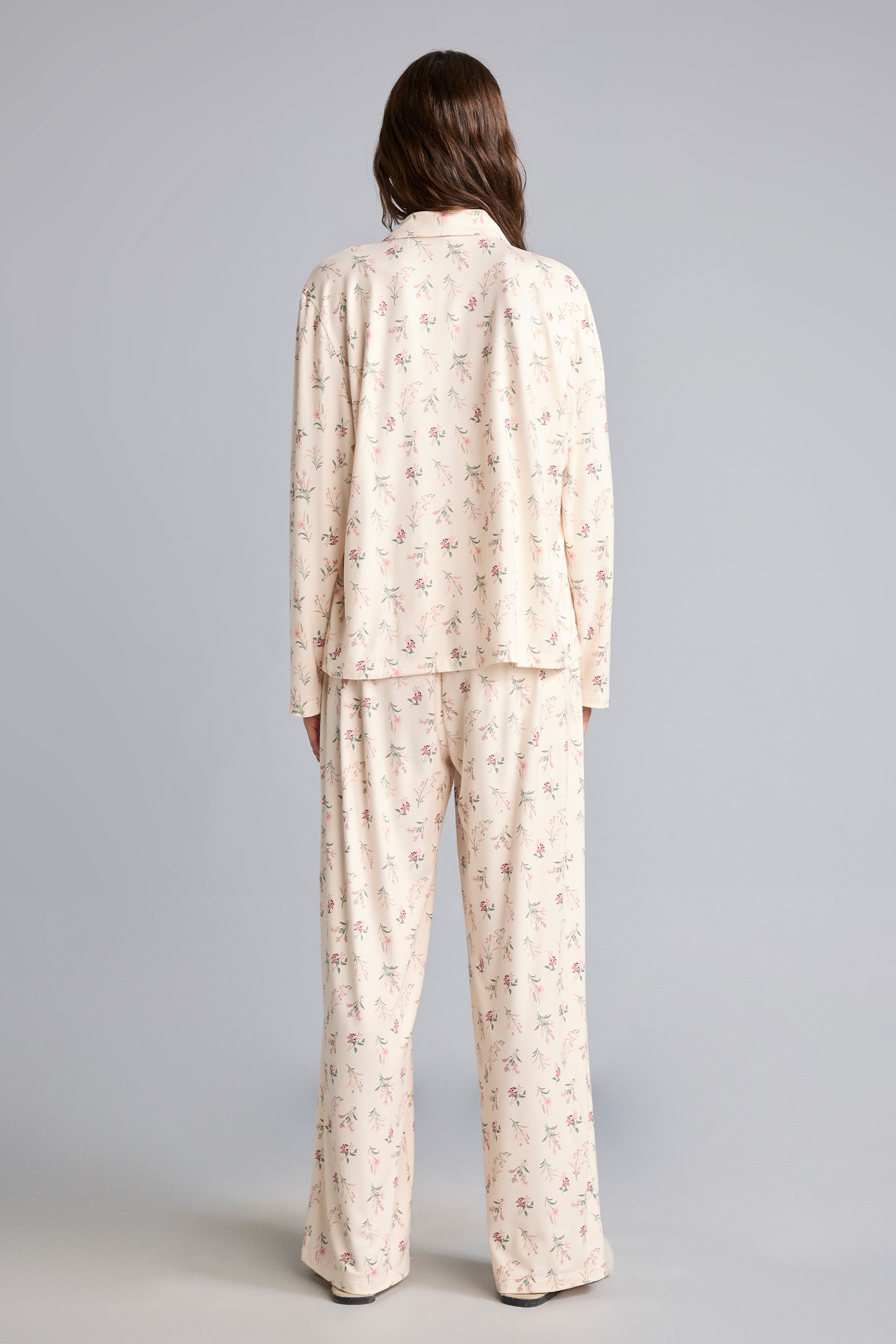 DeFacto Regular Fit Çiçekli Pijama Takımı görsel 6