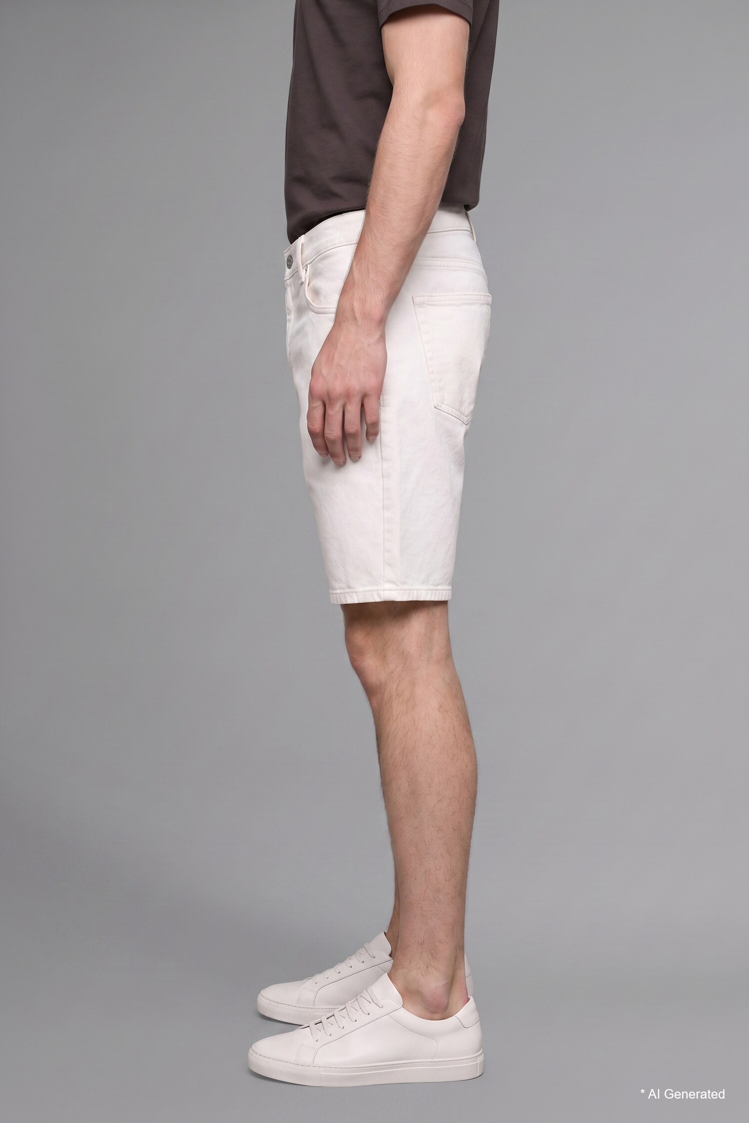 DeFacto %100 Pamuk Straıght Fit Denim Şort görsel 4