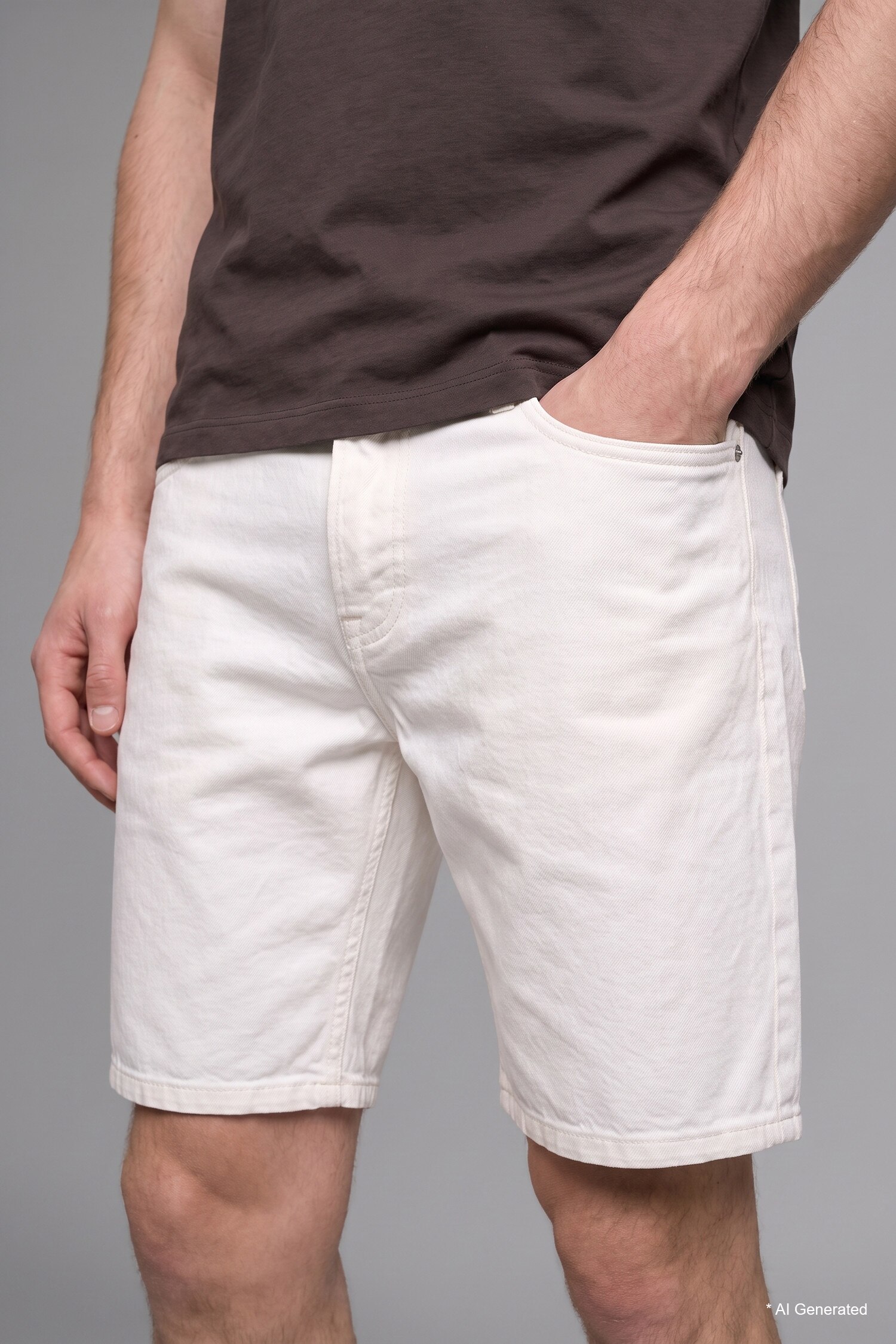 DeFacto %100 Pamuk Straıght Fit Denim Şort görsel 6