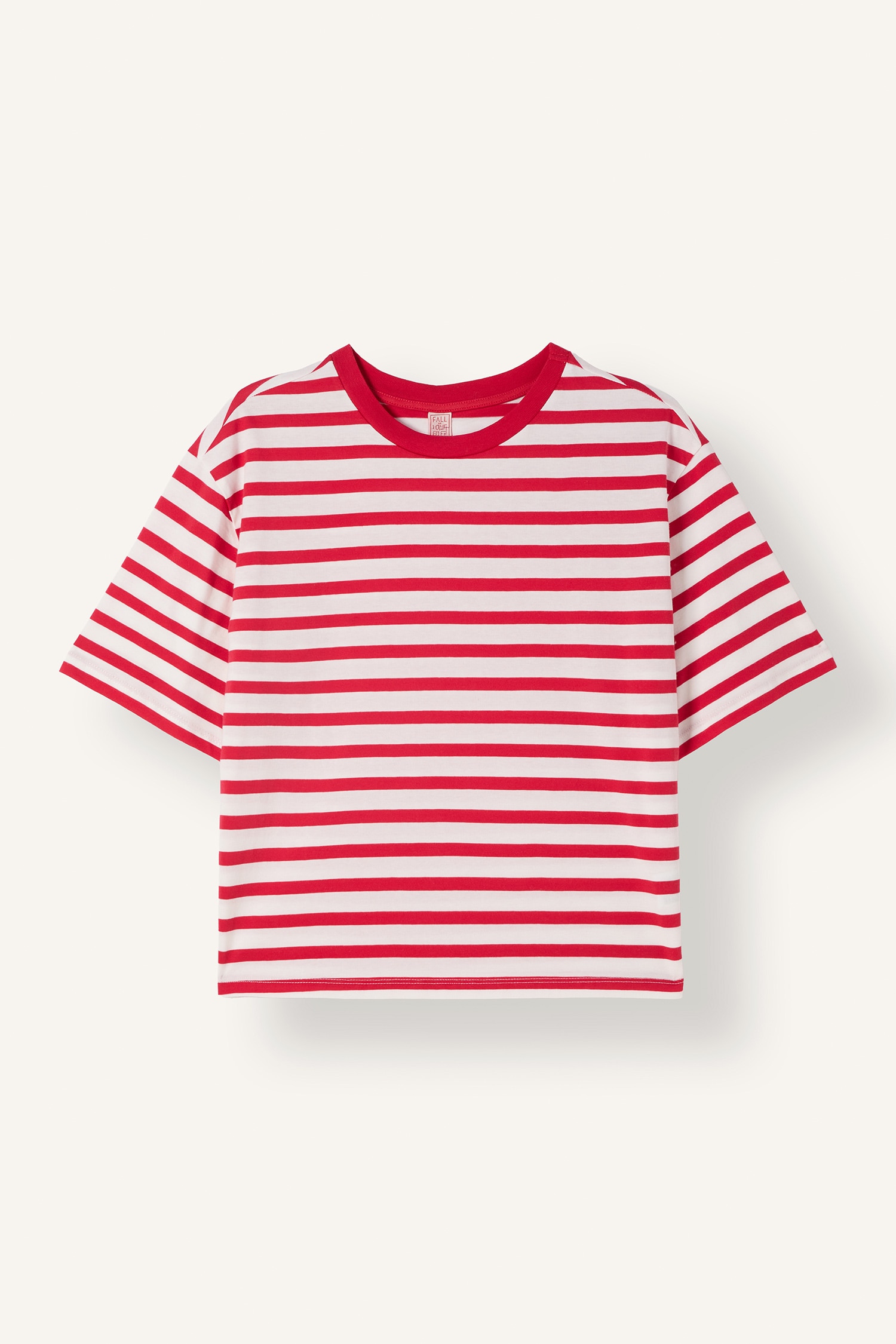 DeFacto Çizgili Kısa Kollu Pijama Üstü