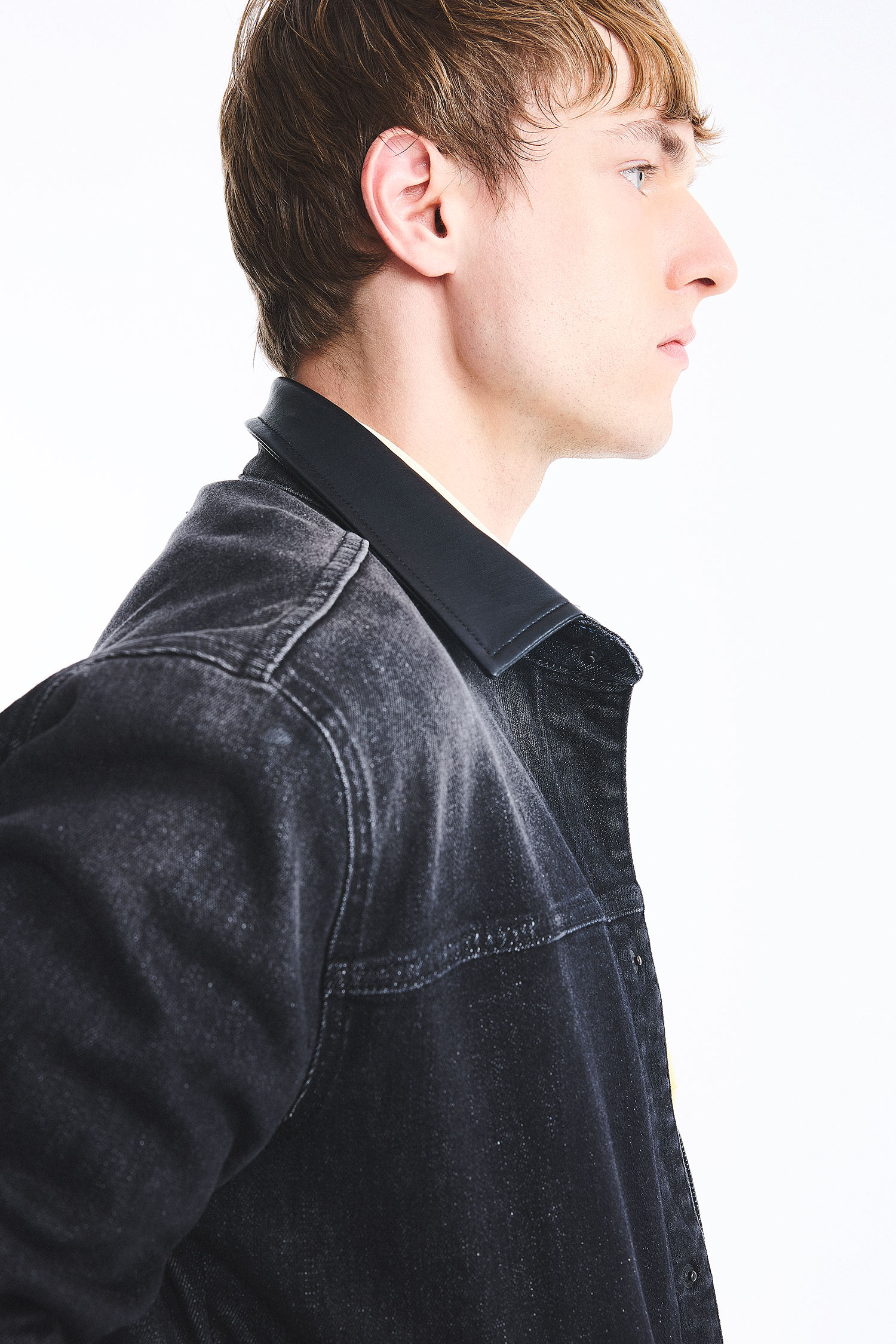DeFacto Regular Fit Düğmeli Uzun Kollu Jean Ceket görsel 5