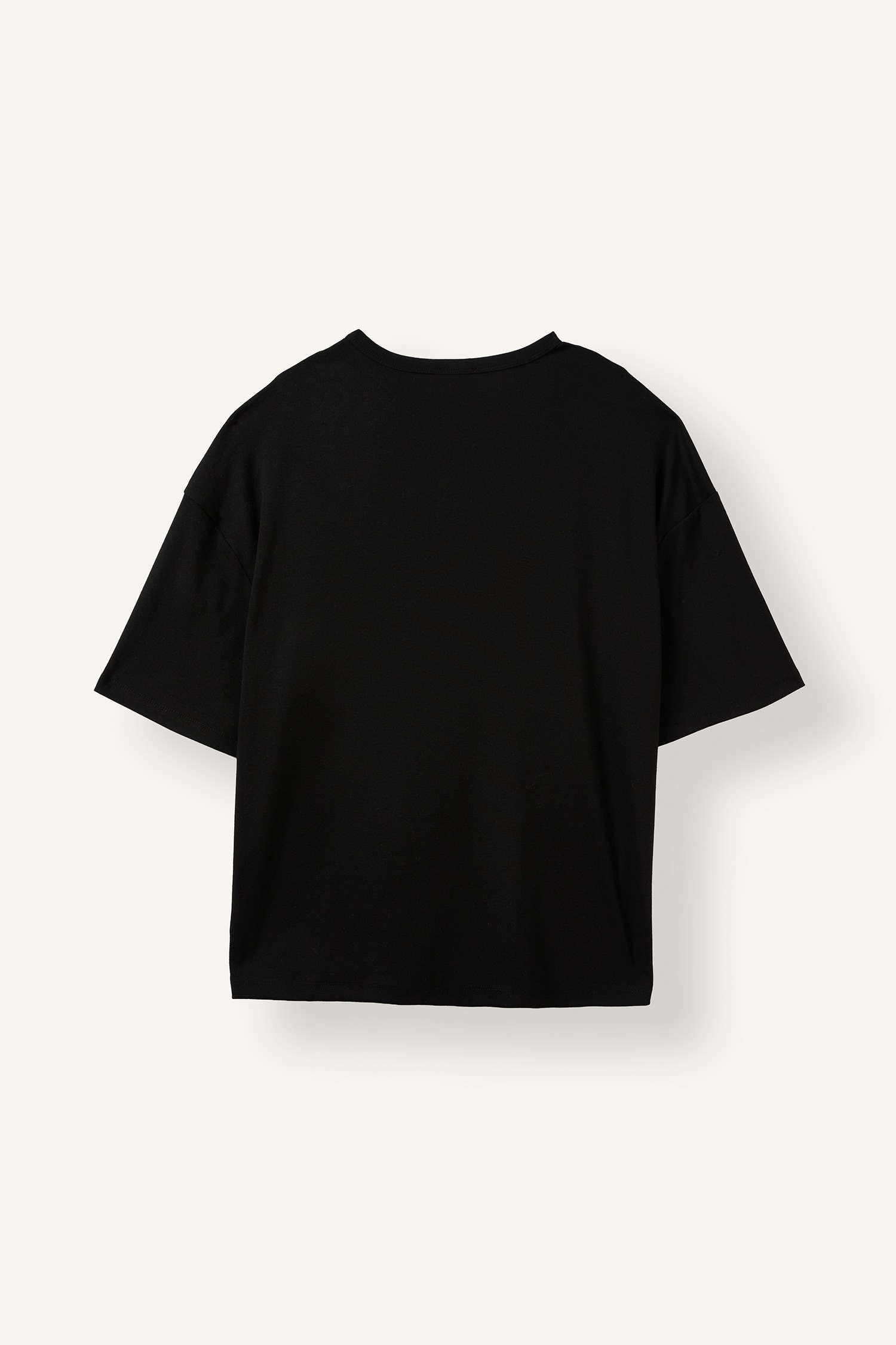 DeFacto Henley Yaka Boxy Fit Basic Tişört görsel 2