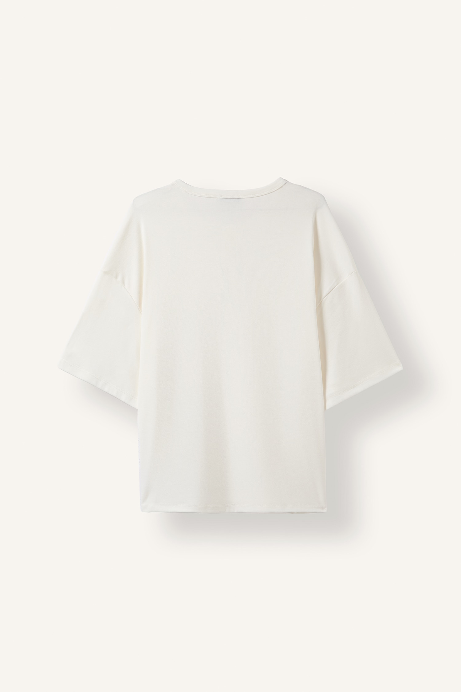 DeFacto Henley Yaka Boxy Fit Tişört görsel 2