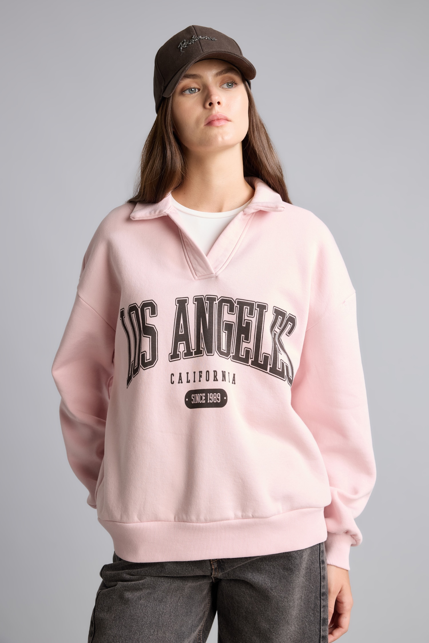 DeFacto Regular Fıt Kalın Sweatshirt Kumaşı Sweatshirt görsel 3