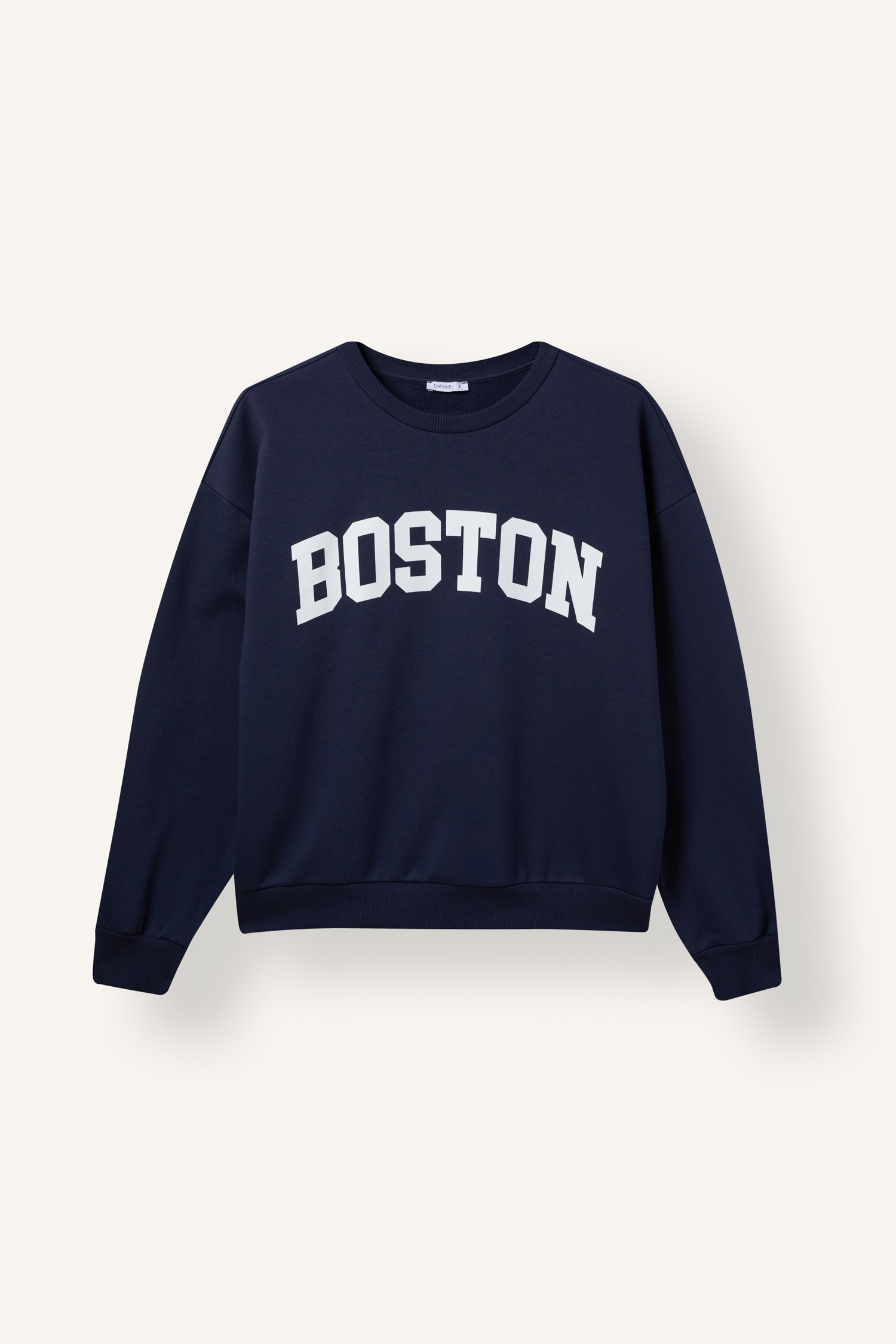 DeFacto Oversize Boston Baskılı Sweatshirt