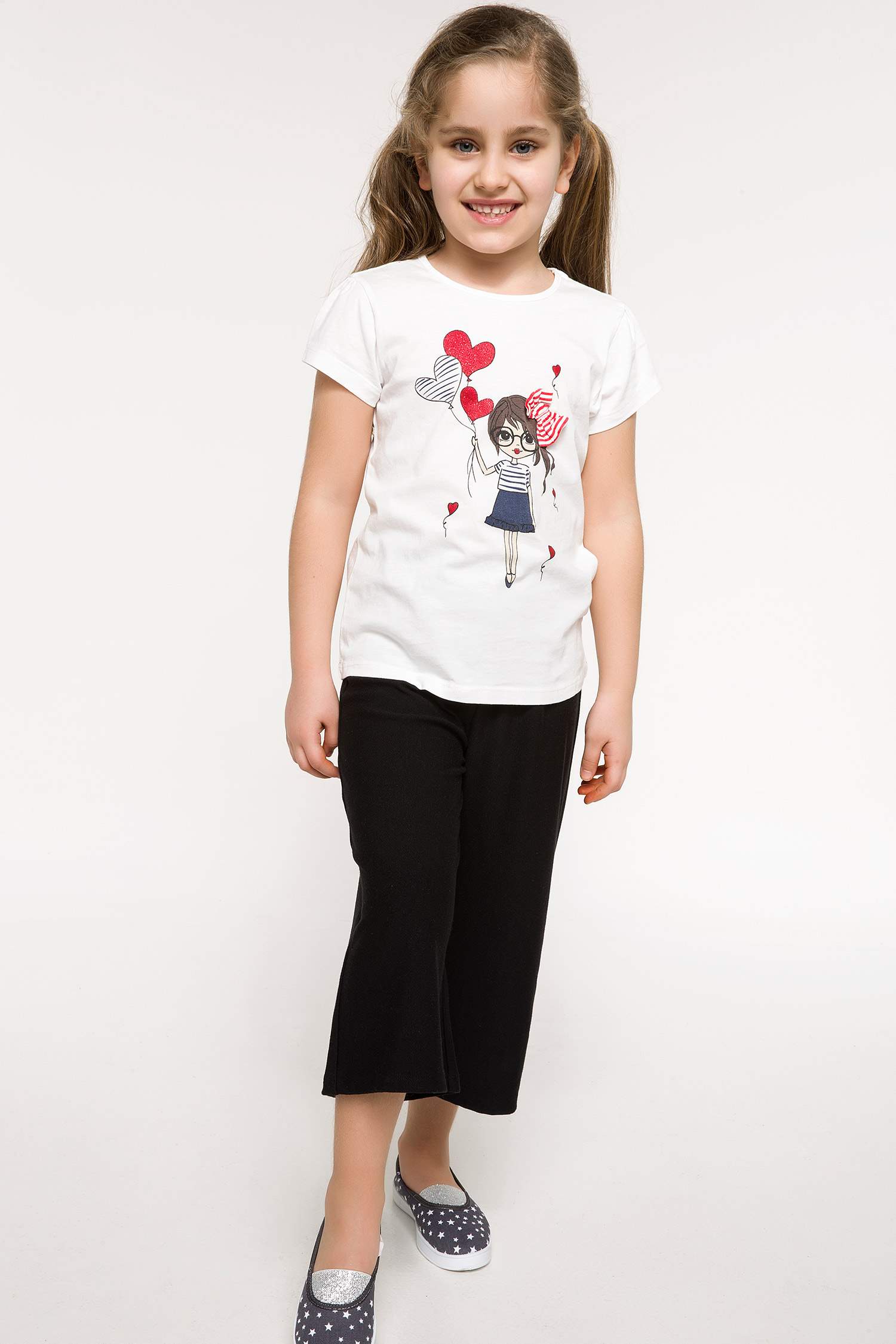 Defacto Baskılı T-shirt. 2