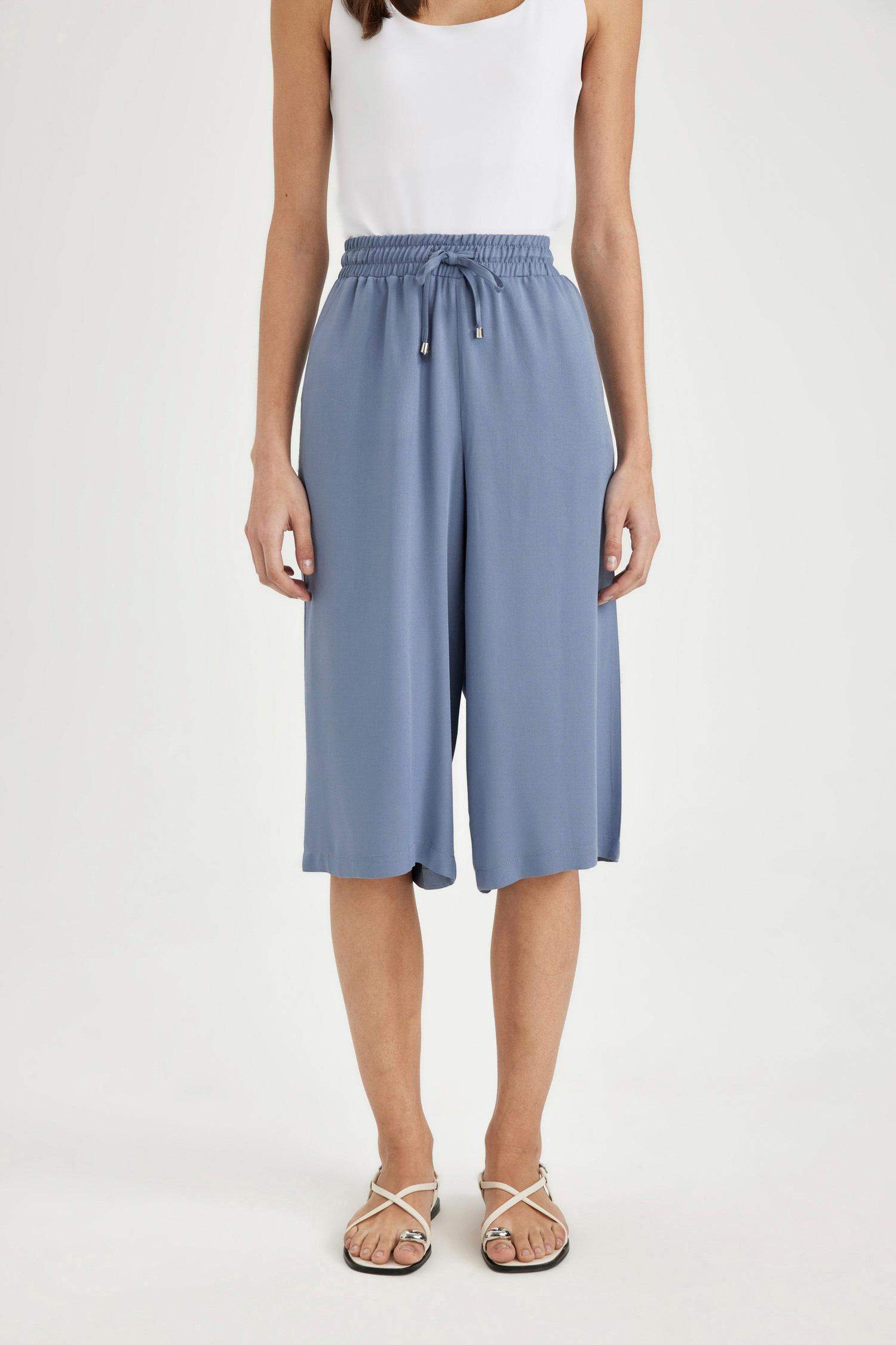 Capri Pantacourt à Taille Haute en Belmando