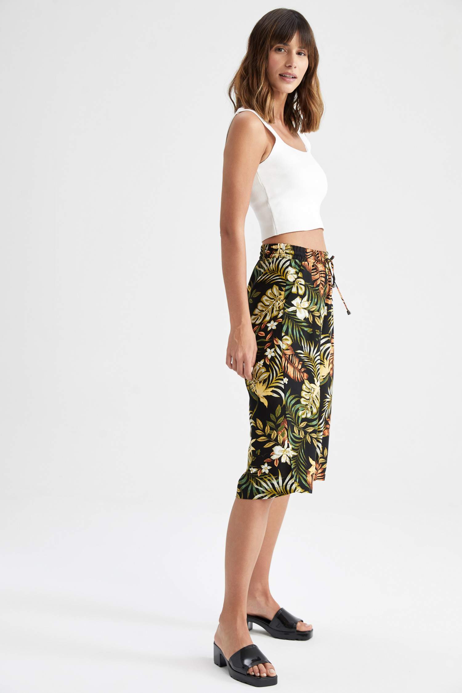 كابري فيسكوز كروب بخصر عالي