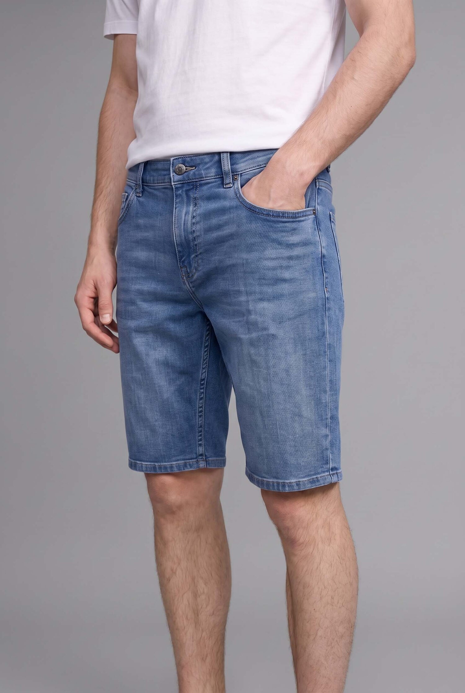DeFacto Regular Fit Jean Bermuda görsel 6