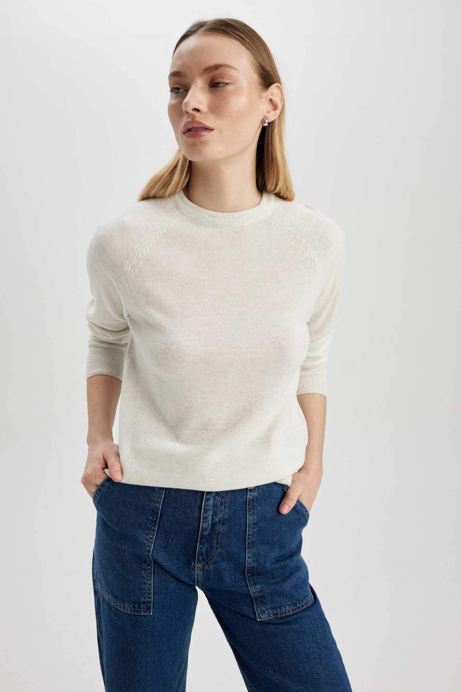 Regular Fit Crew Neck Pullover