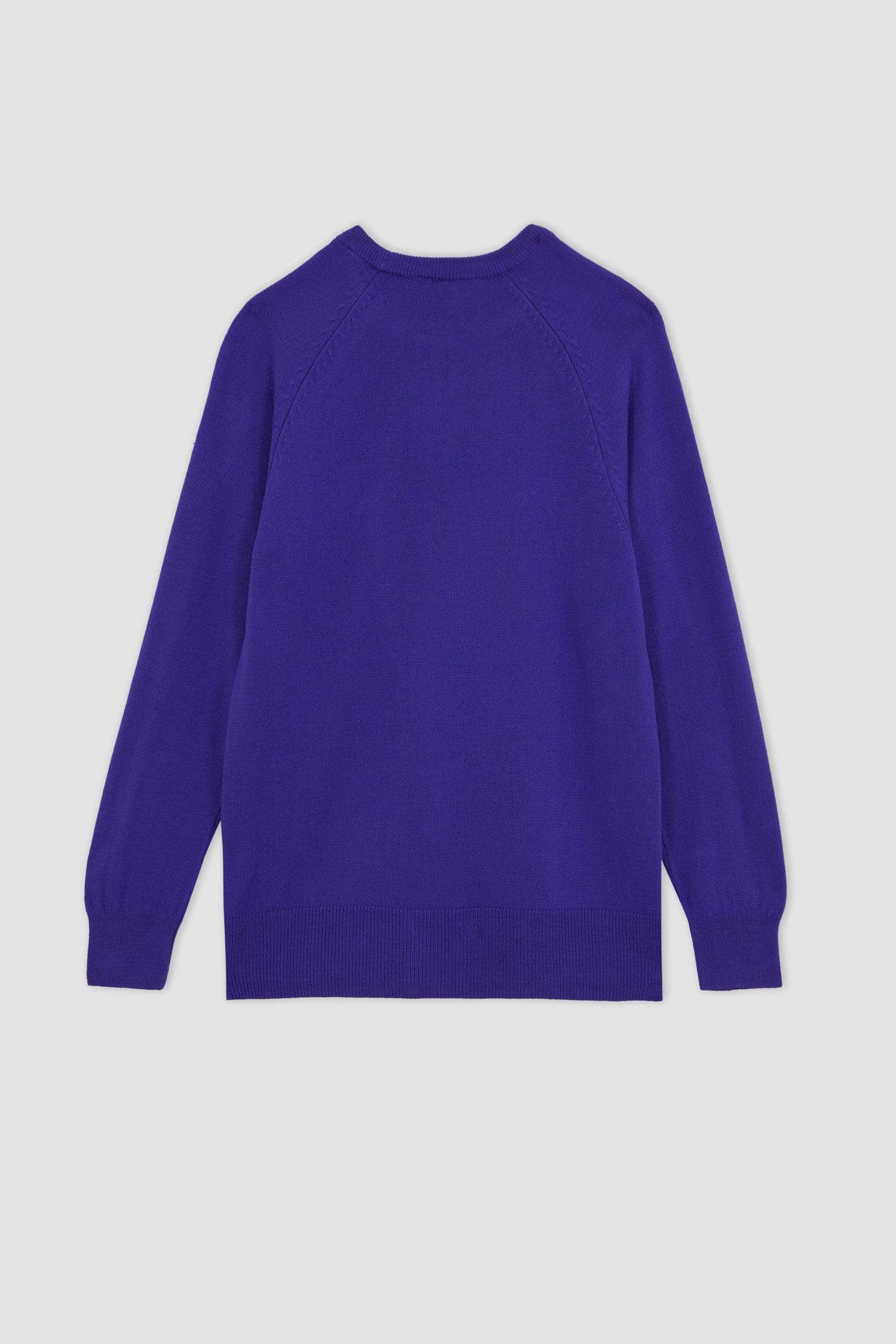 Pull-Over Coupe Régulière Col Rond