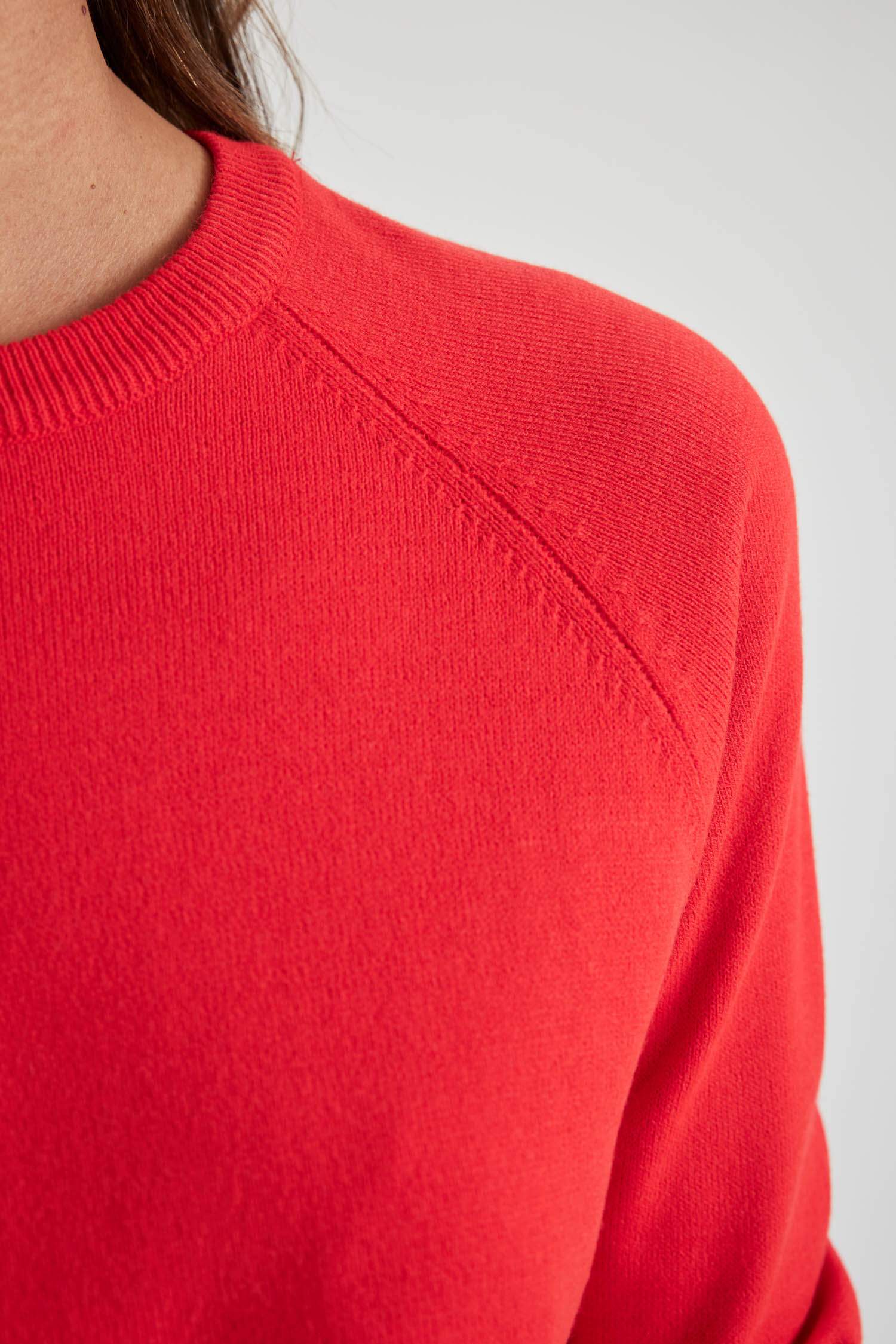 Пуловер стандартного кроя с круглым вырезом для женщин