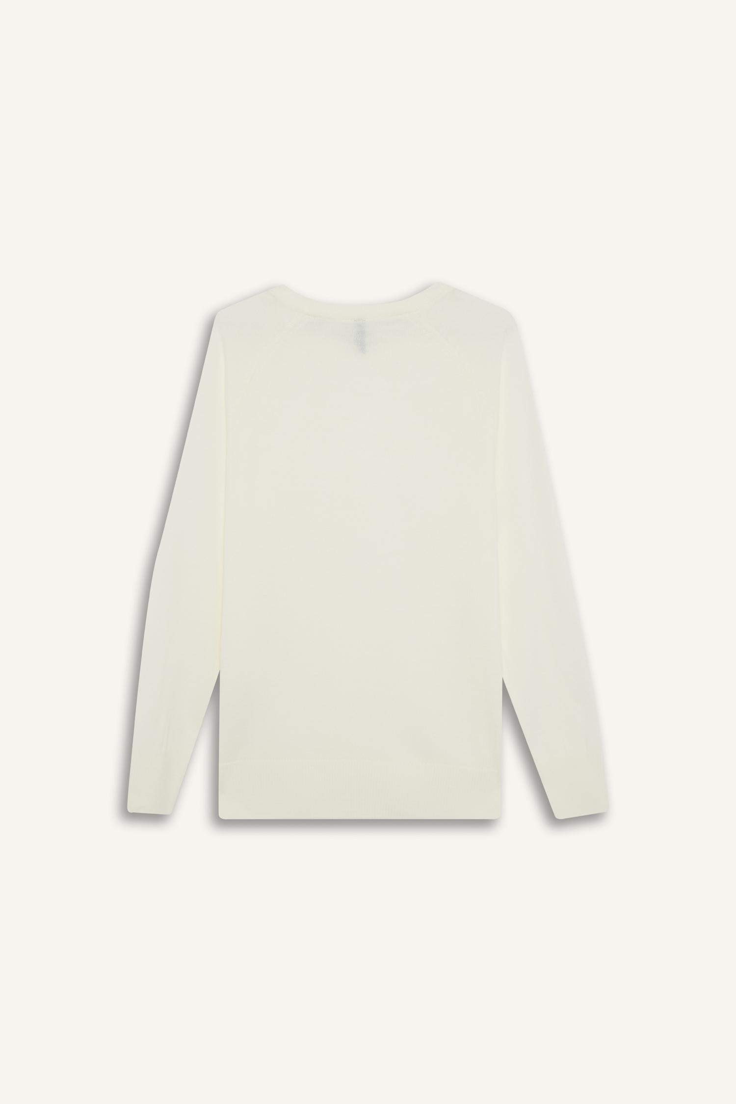 Pull en maille basique à col rond Coupe décontractée